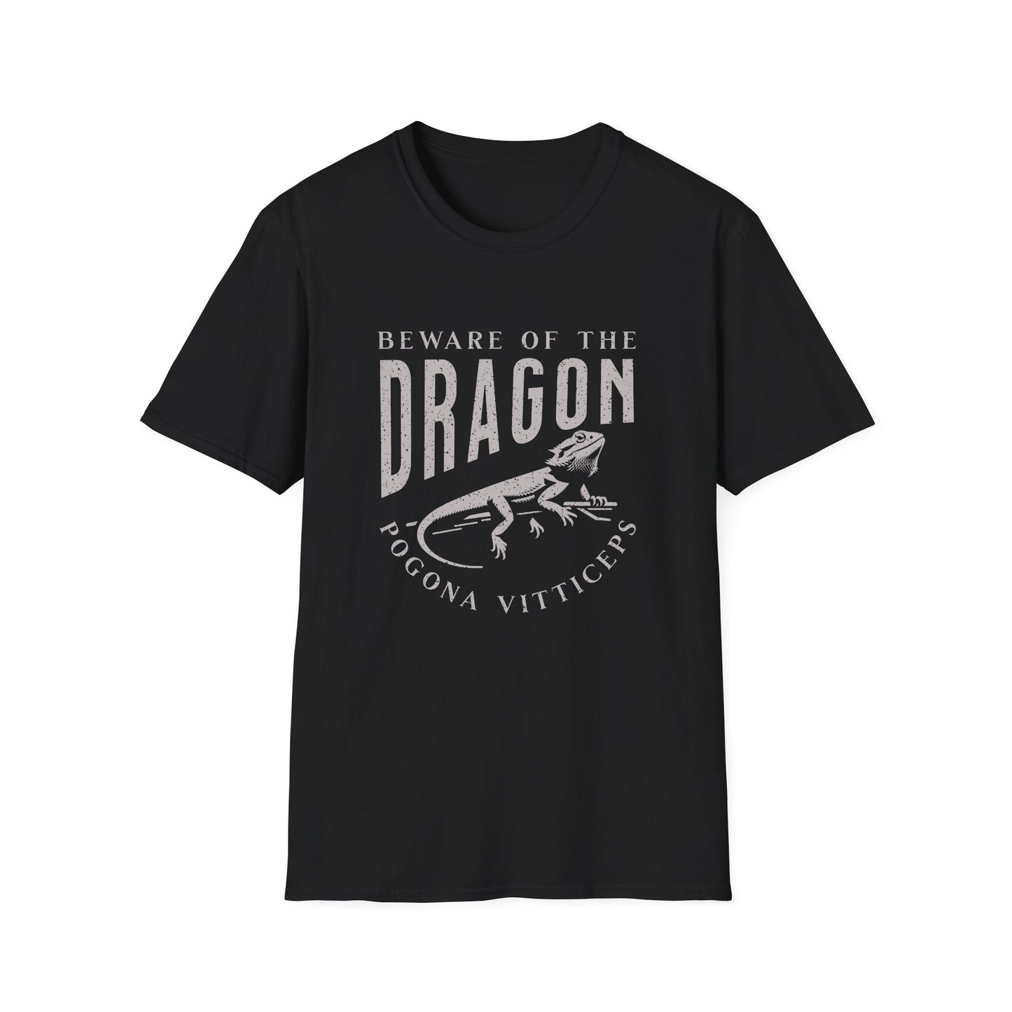 Beware of the Dragon | Bearded Dragon Unisex Softstyle T-Shirt