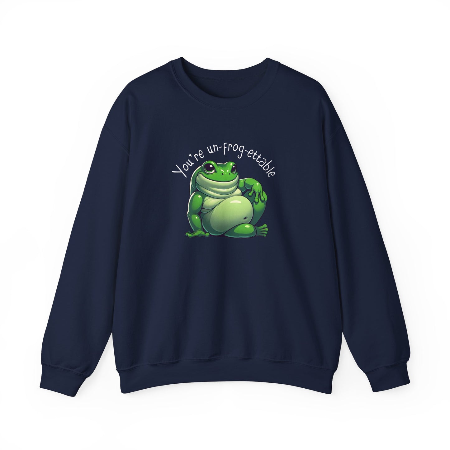 Green Tree Frog Valentine's Day Unisex Crewneck Sweatshirt, Frog Lover Gift, Gift for Her, Gift for Him, Cute Frog Sweatshirt