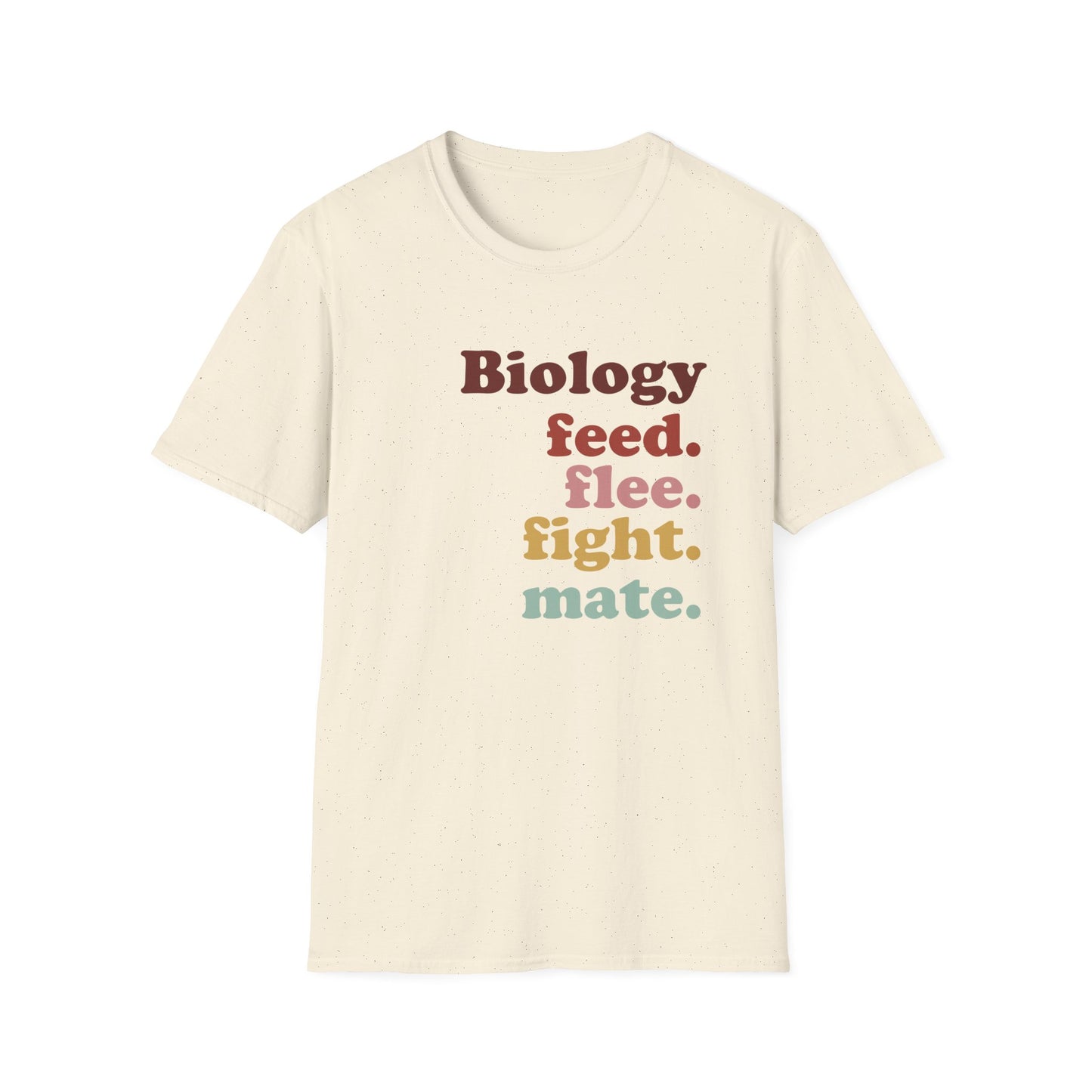 4 F's of Biology Unisex Softstyle T-Shirt | Science lover gift tee | Funny Science Shirt