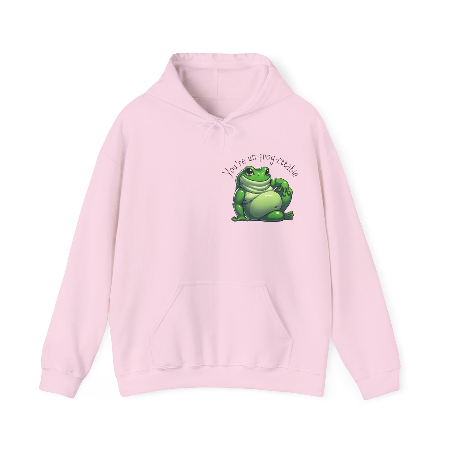 Green Tree Frog Valentine's Day Unisex Hooded Sweatshirt, Frog Lover Gift, Gift for Her, Gift for Him, Cute Frog Hoodie