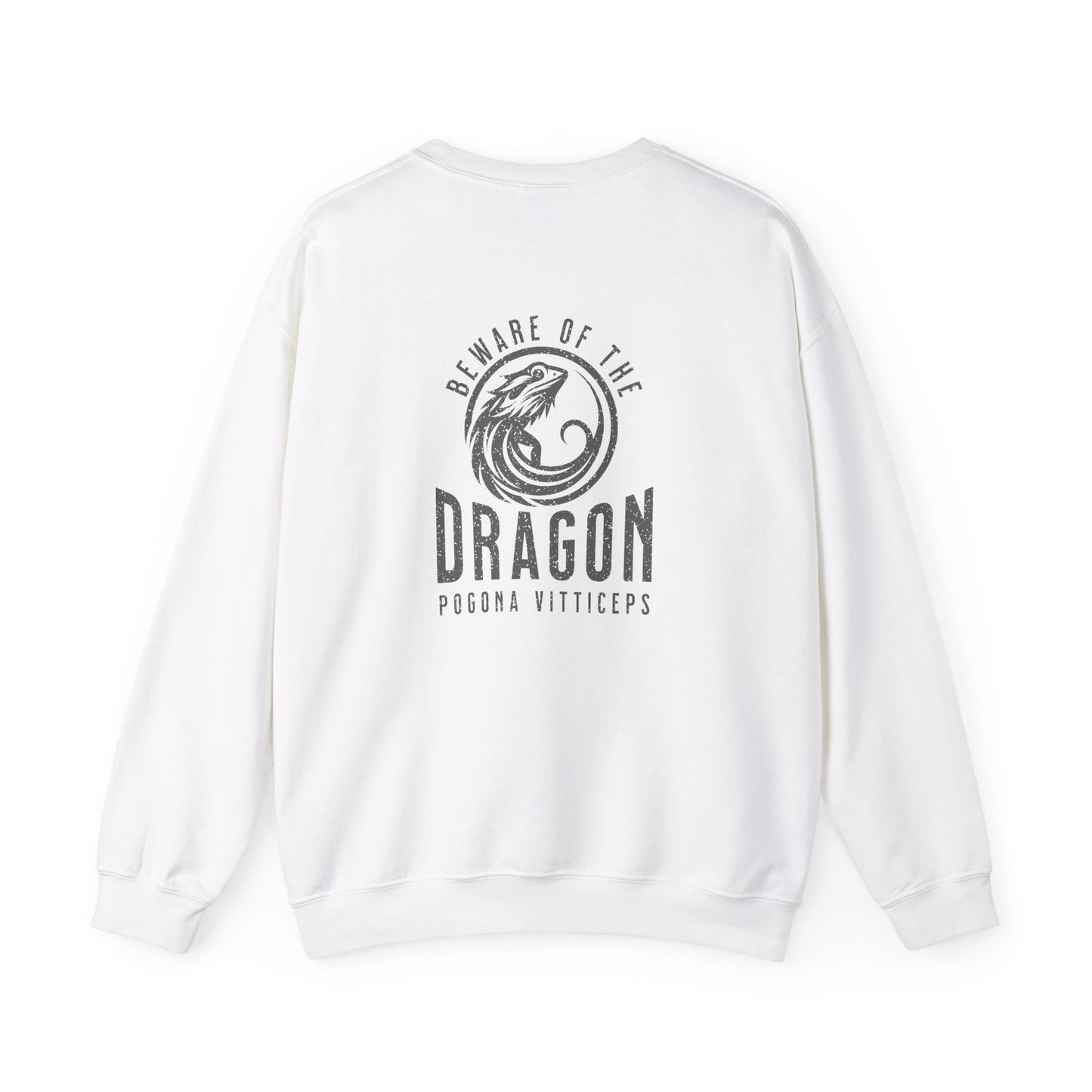 Beware of the Dragon | Bearded Dragon Unisex Crewneck Sweatshirt | Reptile Jumper