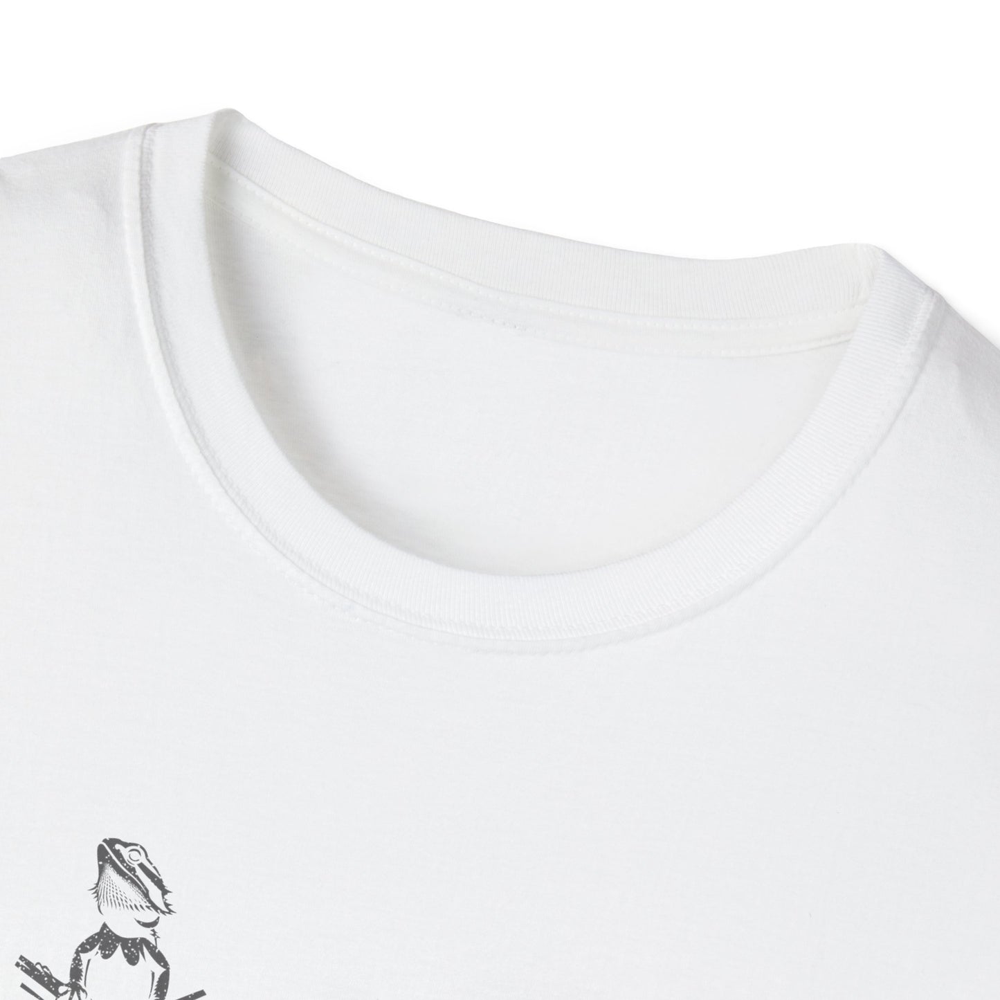 Beware of the Dragon Back | Bearded Dragon Unisex Softstyle T-Shirt | Reptile Tee