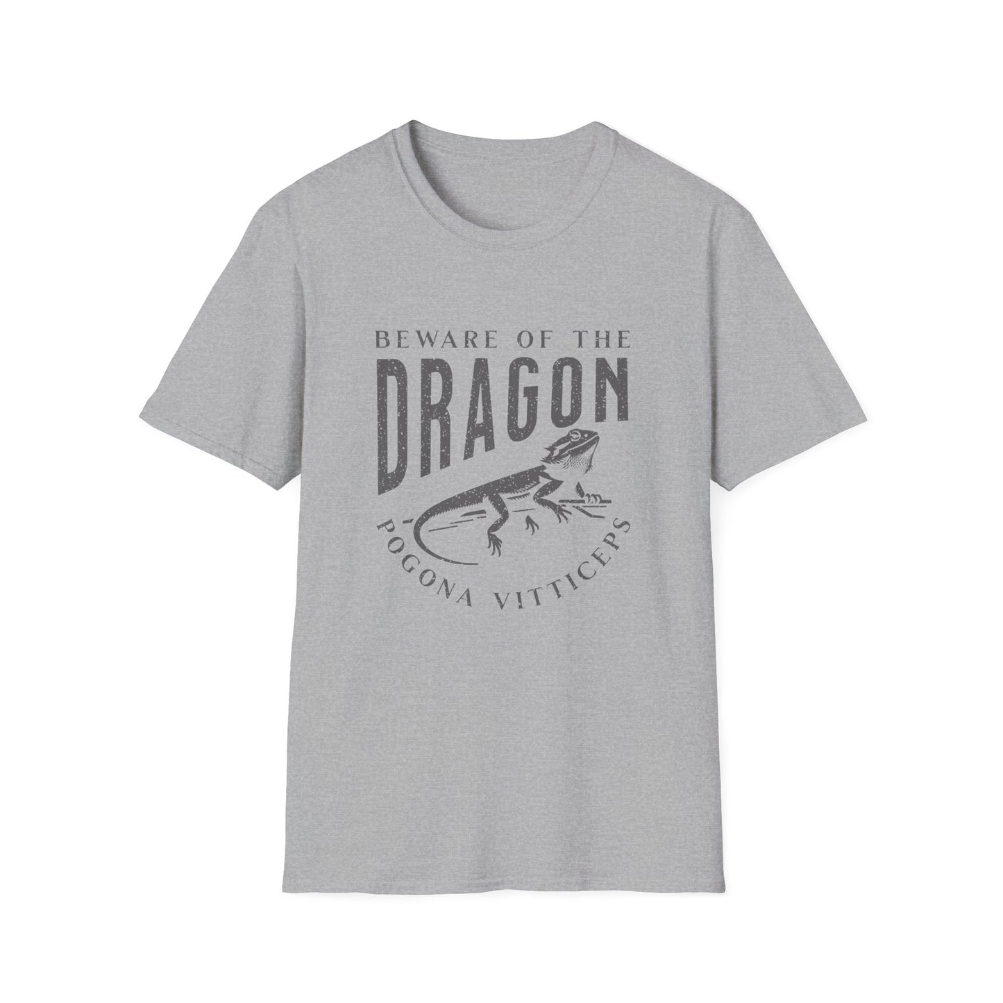 Beware of the Dragon | Bearded Dragon Unisex Softstyle T-Shirt