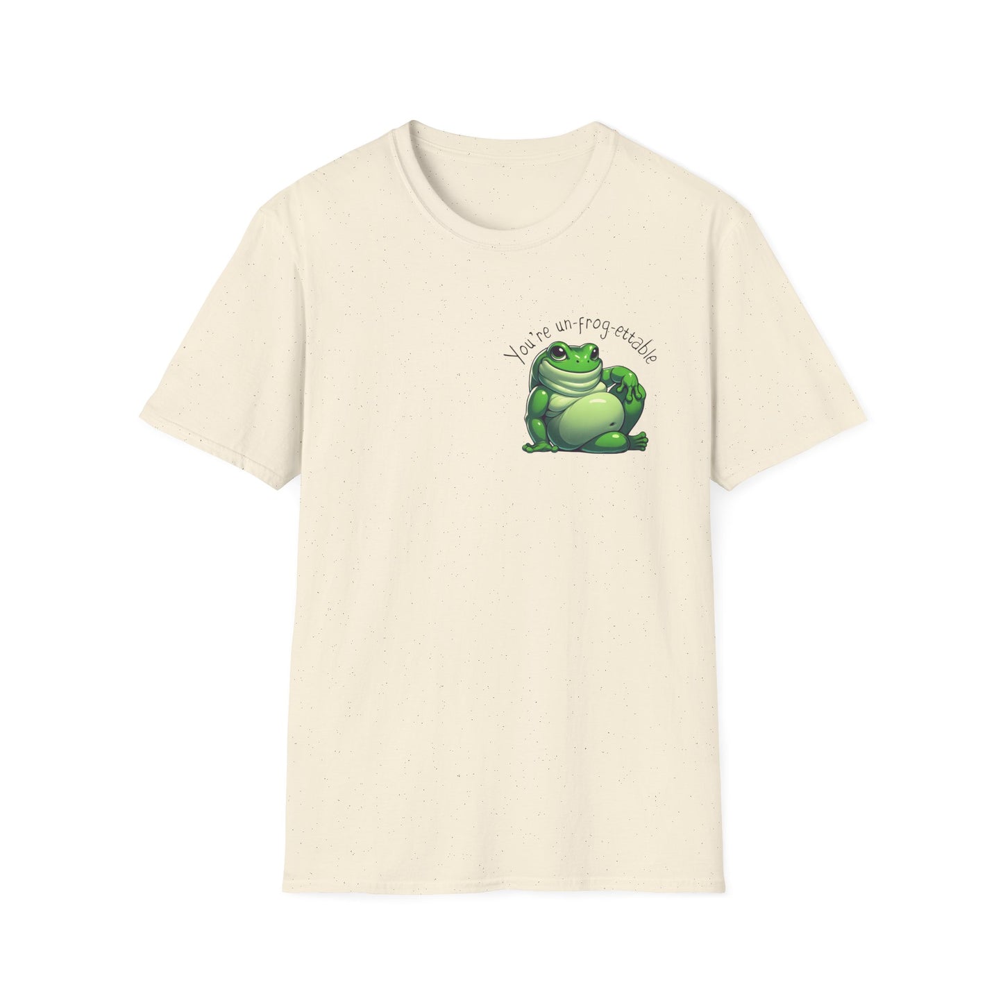 Green Tree Frog Valentine's Day Unisex Softstyle T-Shirt, Frog Lover Gift, Gift for Her, Gift for Him, Cute Frog Tee