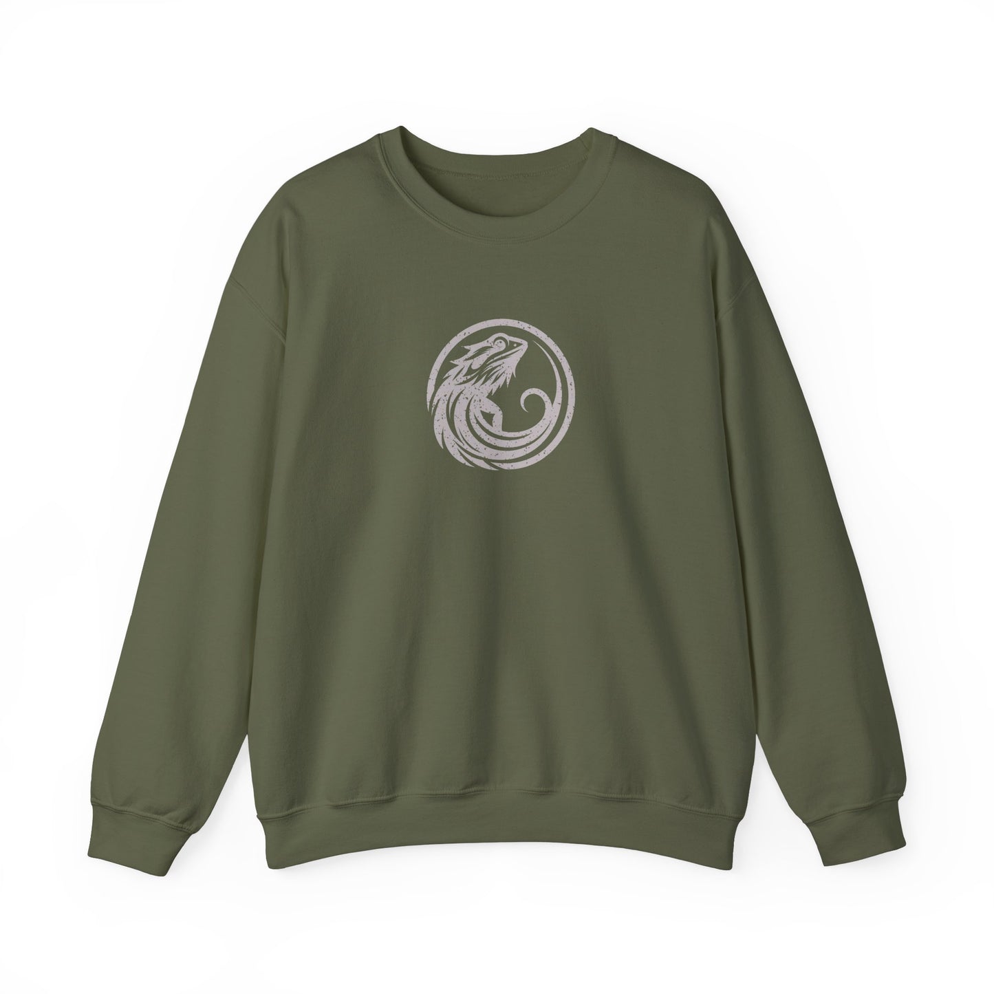 Beware of the Dragon | Bearded Dragon Unisex Crewneck Sweatshirt | Reptile Jumper