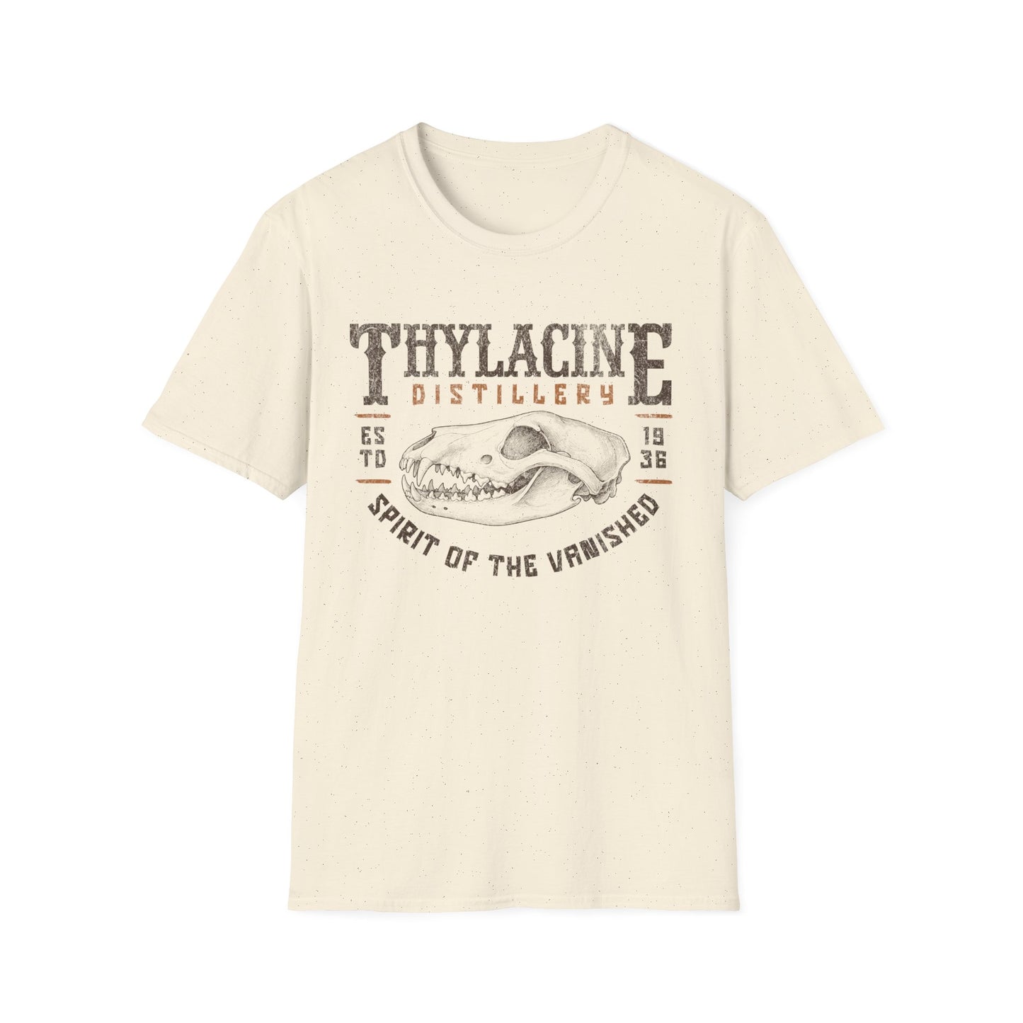 Thylacine Distillery T-Shirt – Spirit of the Vanished Australian Cryptid Tee