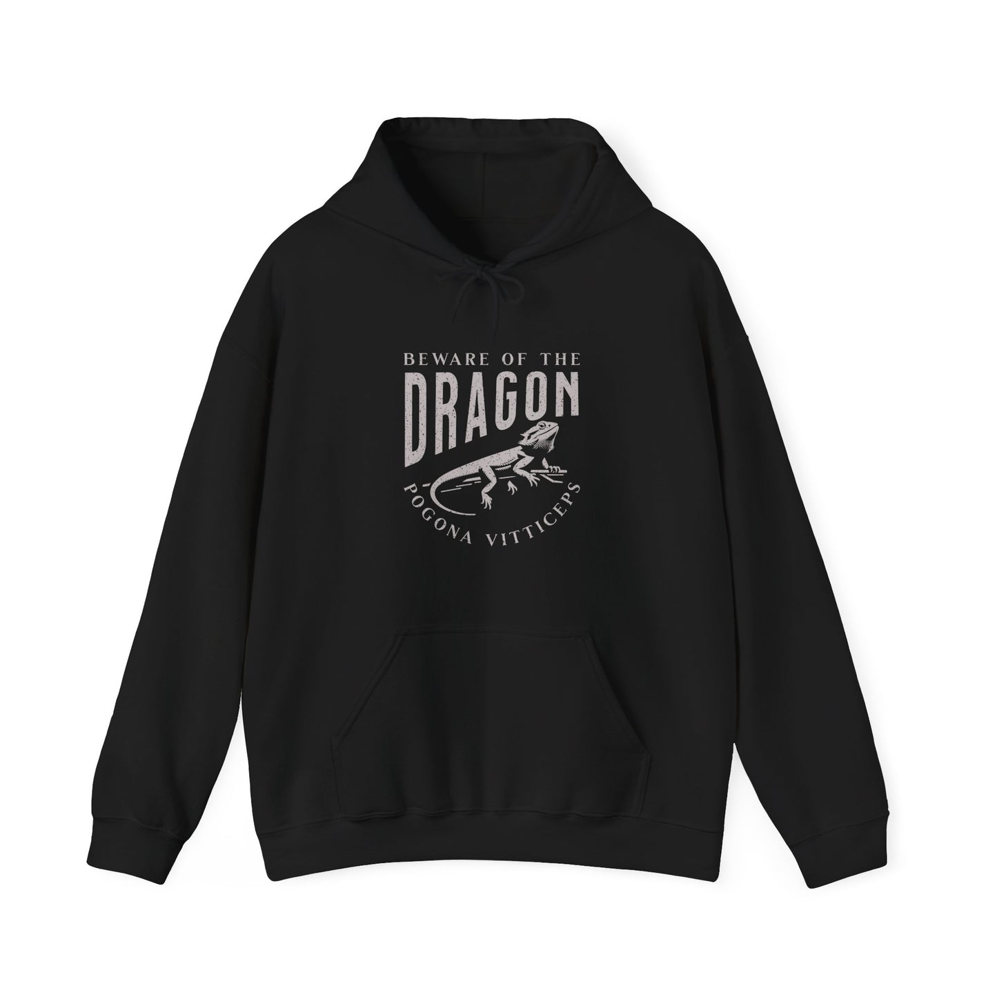Beware of the Dragon | Bearded Dragon Hooded Sweatshirt | Reptile Hoodie