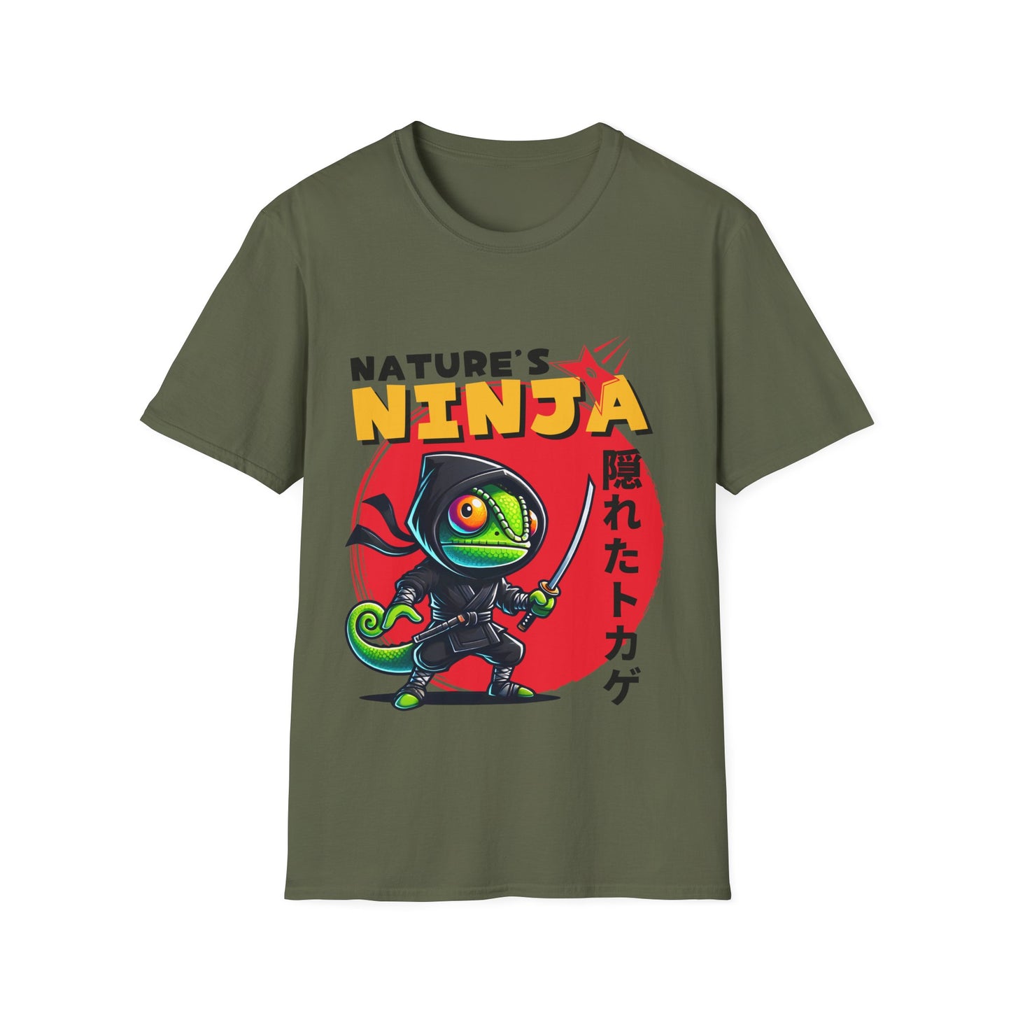 Nature's Ninja Chameleon Tee | Unisex Softstyle T-Shirt