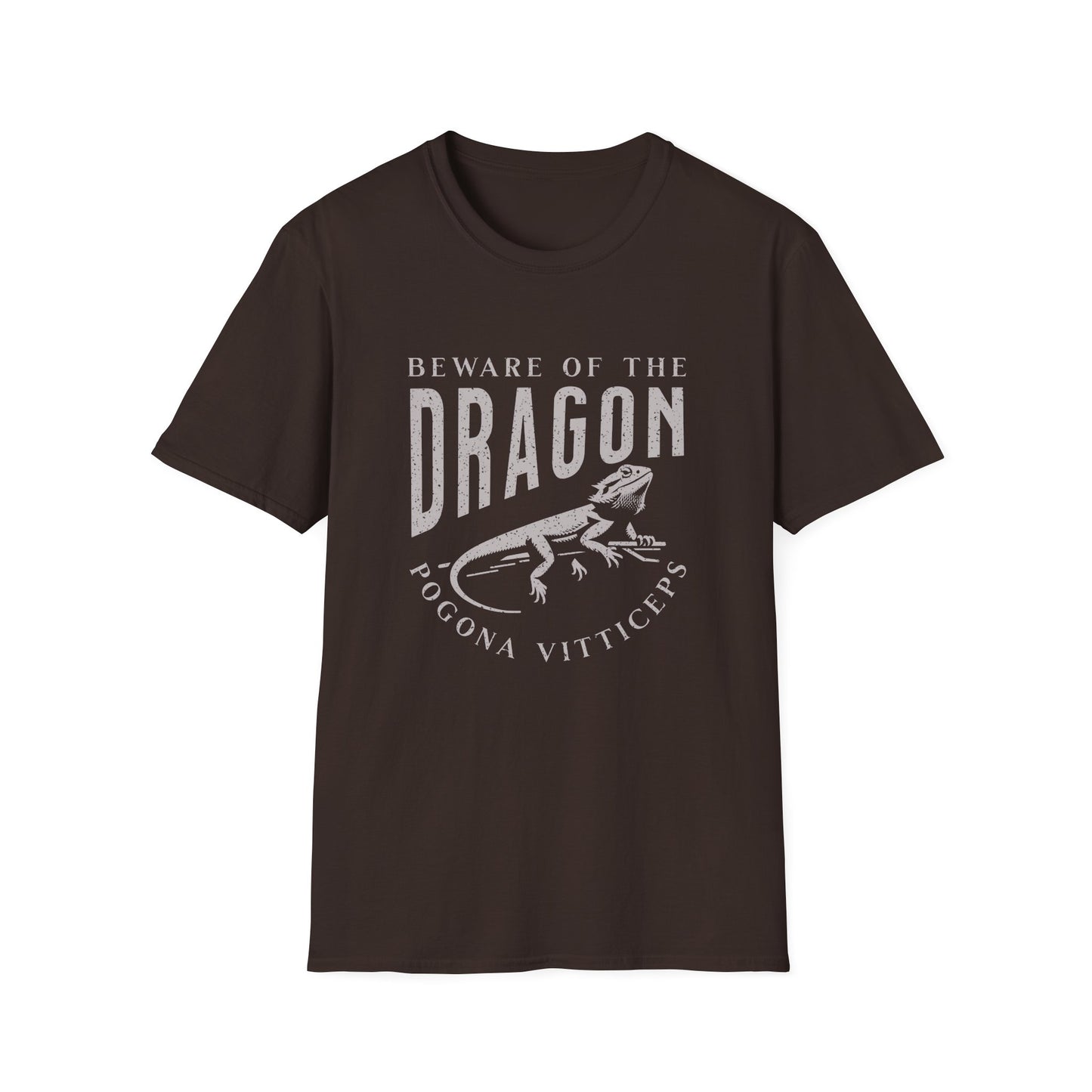 Beware of the Dragon | Bearded Dragon Unisex Softstyle T-Shirt