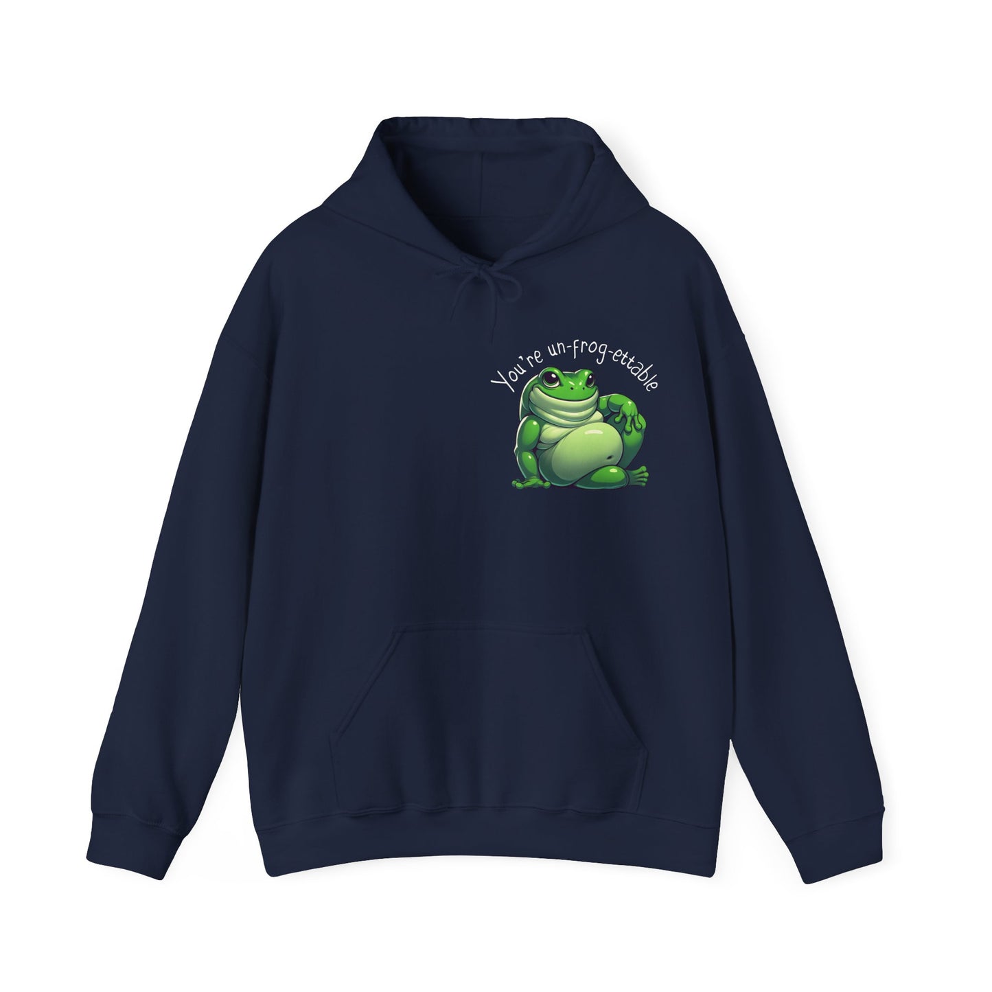 Green Tree Frog Valentine's Day Unisex Hooded Sweatshirt, Frog Lover Gift, Gift for Her, Gift for Him, Cute Frog Hoodie