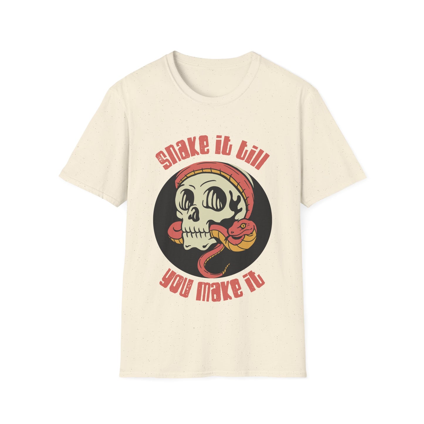 Snake It Till You Make It Unisex Softstyle T-Shirt | Reptile Lovers Gift
