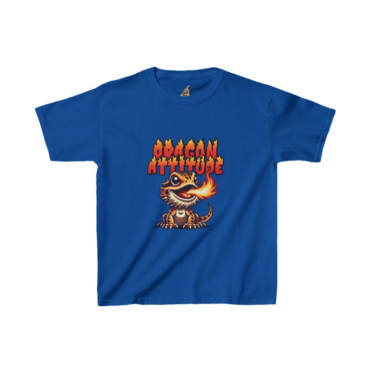 Kids Bearded Dragon Cotton T-shirt | Dragon Attitude | Gift for Reptile Keeper
