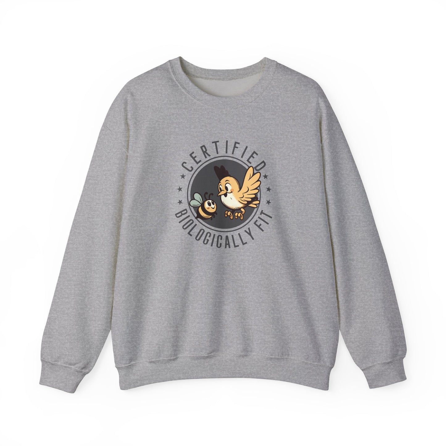 Biologically Fit Unisex Crewneck Sweatshirt, New Parents Gift, Mum and Dad Sweatshirt, Science Biology Gift, Mother's Day, Father's Day