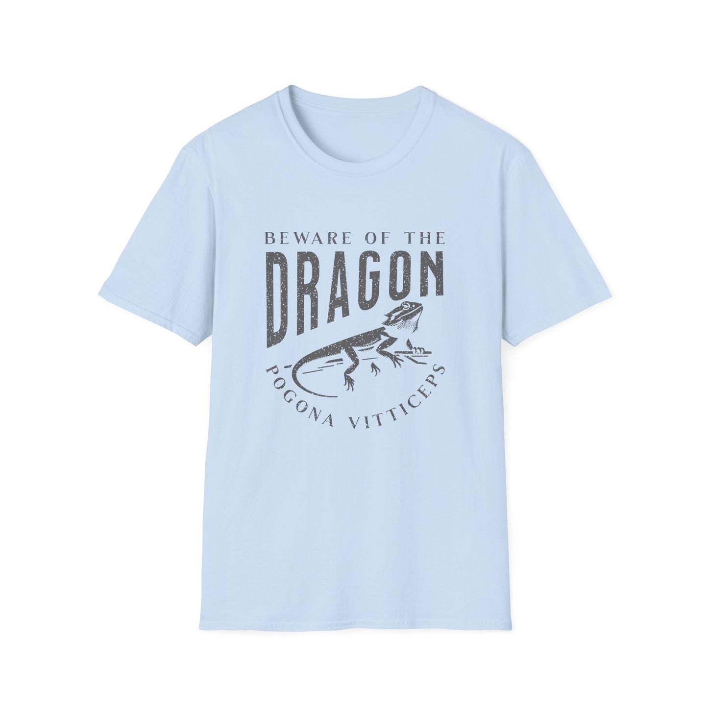 Beware of the Dragon | Bearded Dragon Unisex Softstyle T-Shirt