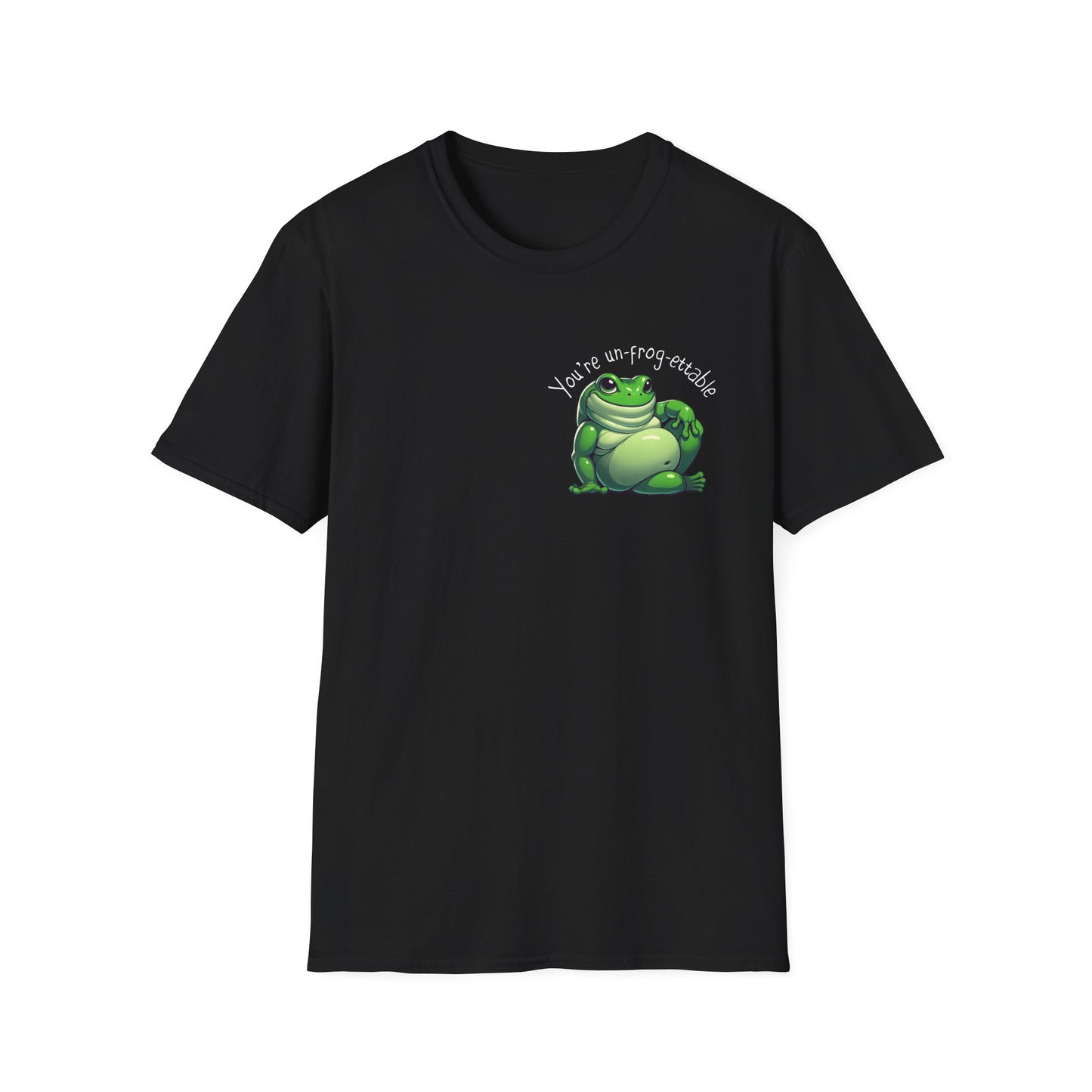 Green Tree Frog Valentine's Day Unisex Softstyle T-Shirt, Frog Lover Gift, Gift for Her, Gift for Him, Cute Frog Tee