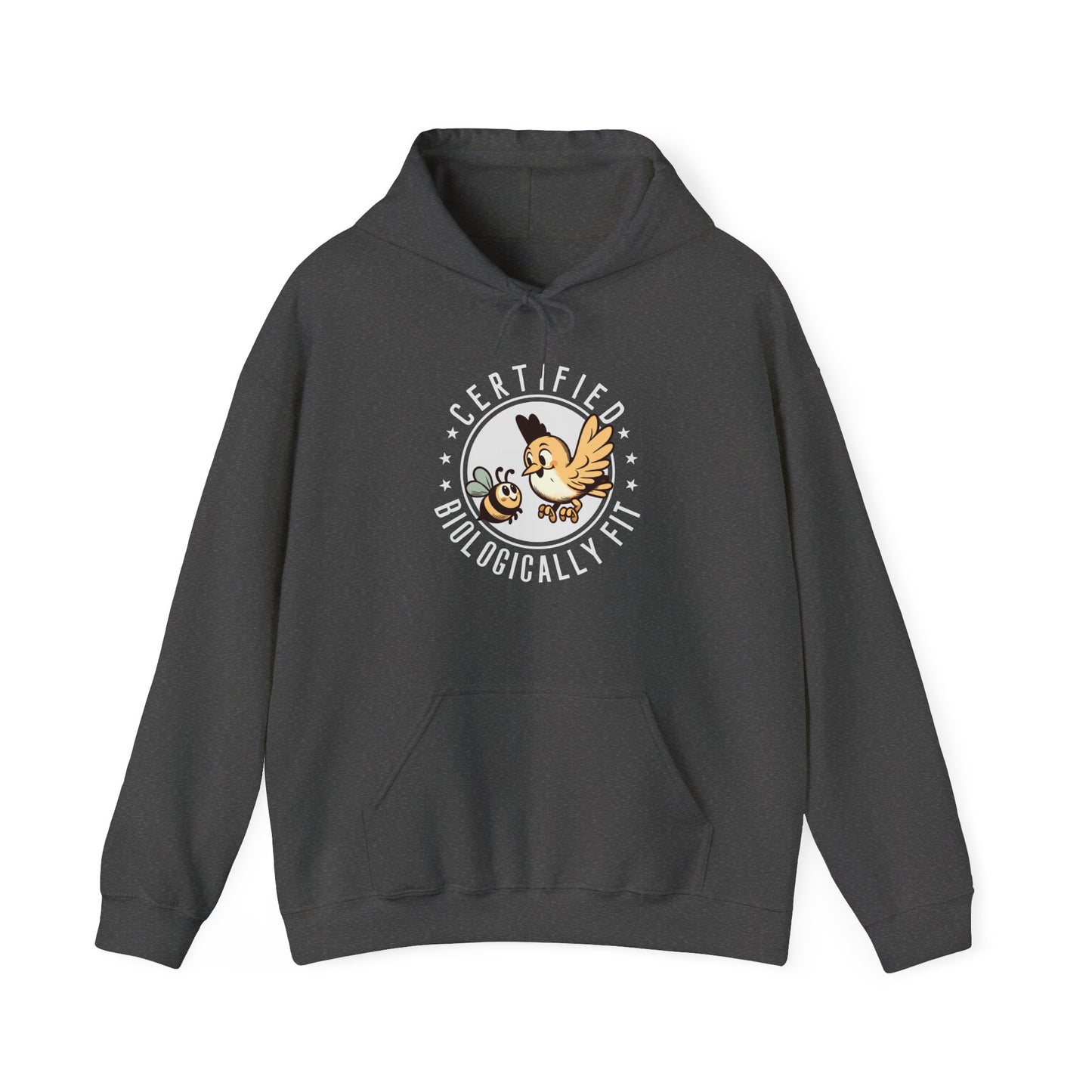 Certified Biologically Fit Unisex Hooded Sweatshirt, New Parents Gift, Mum and Dad Hoodie, Science Biology Gift, Mother's Day, Father's Day