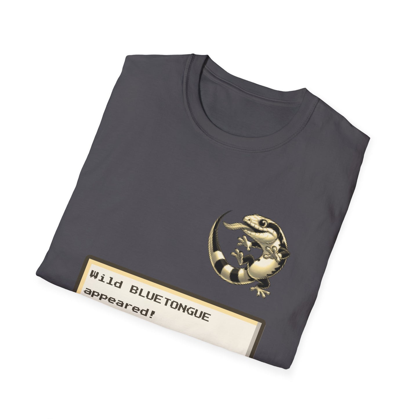 A Wild Bluetongue Appears T-Shirt – Funny Australian Lizard Gamer Tee