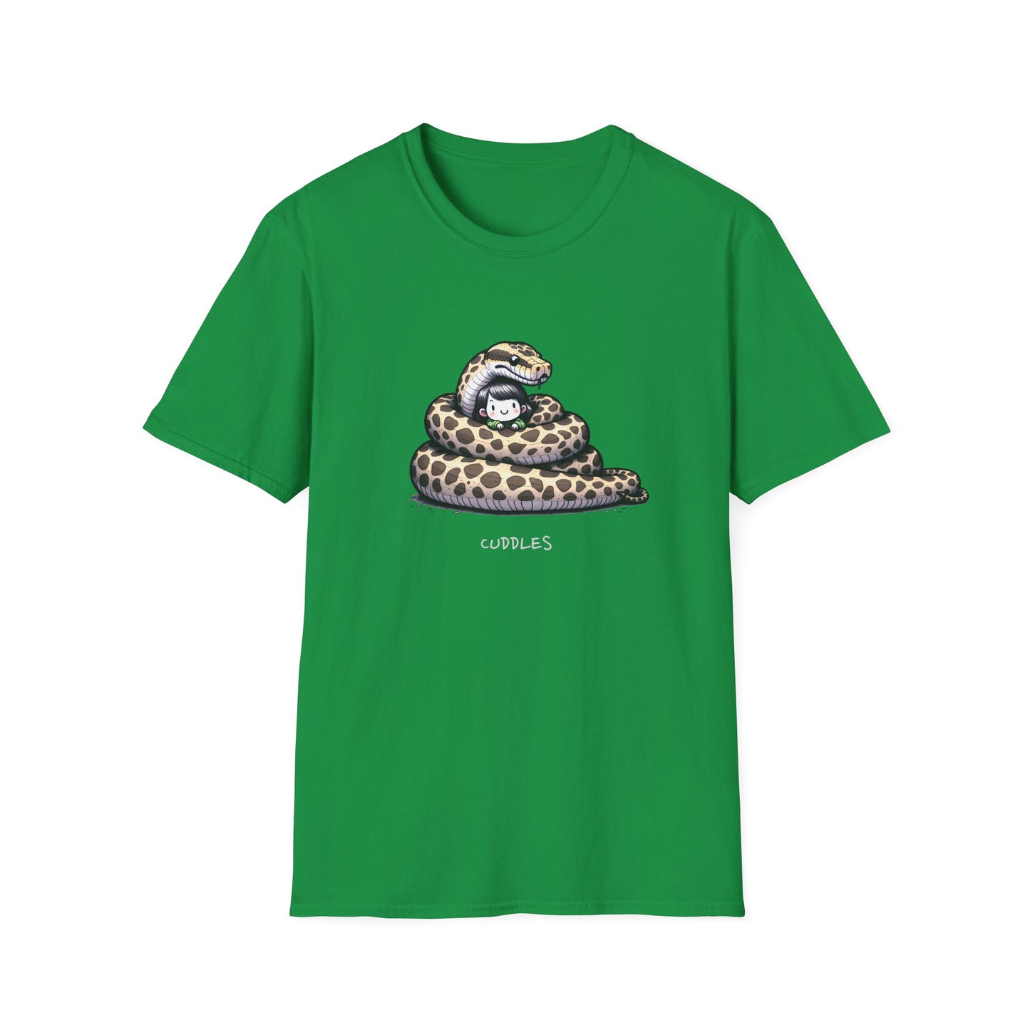 Snake Cuddles | Unisex Softstyle T-Shirt | Gift for Reptile Lover