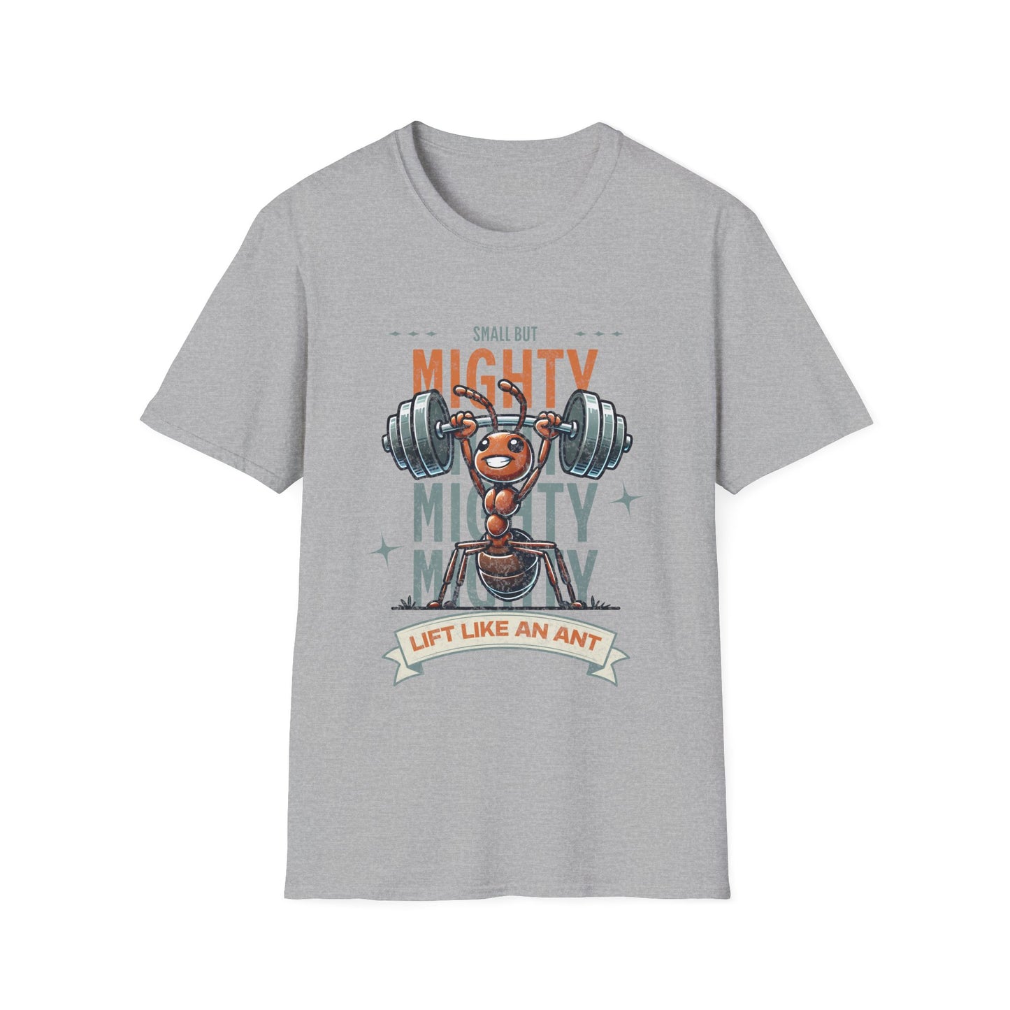 Small But Mighty | Ant Weightlifter Unisex Softstyle T-Shirt