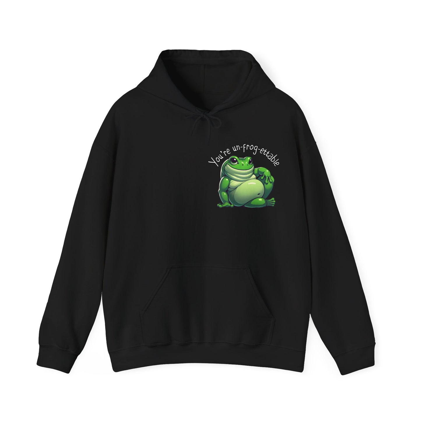 Green Tree Frog Valentine's Day Unisex Hooded Sweatshirt, Frog Lover Gift, Gift for Her, Gift for Him, Cute Frog Hoodie