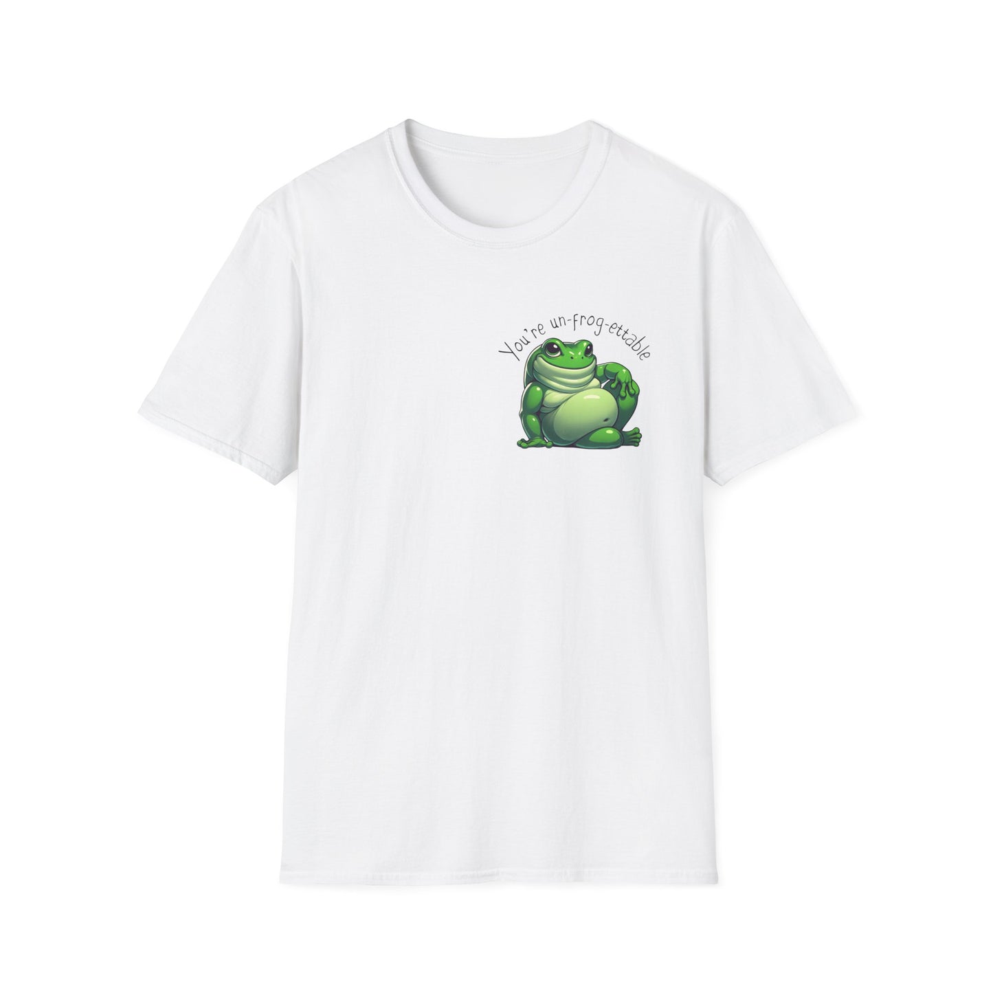 Green Tree Frog Valentine's Day Unisex Softstyle T-Shirt, Frog Lover Gift, Gift for Her, Gift for Him, Cute Frog Tee