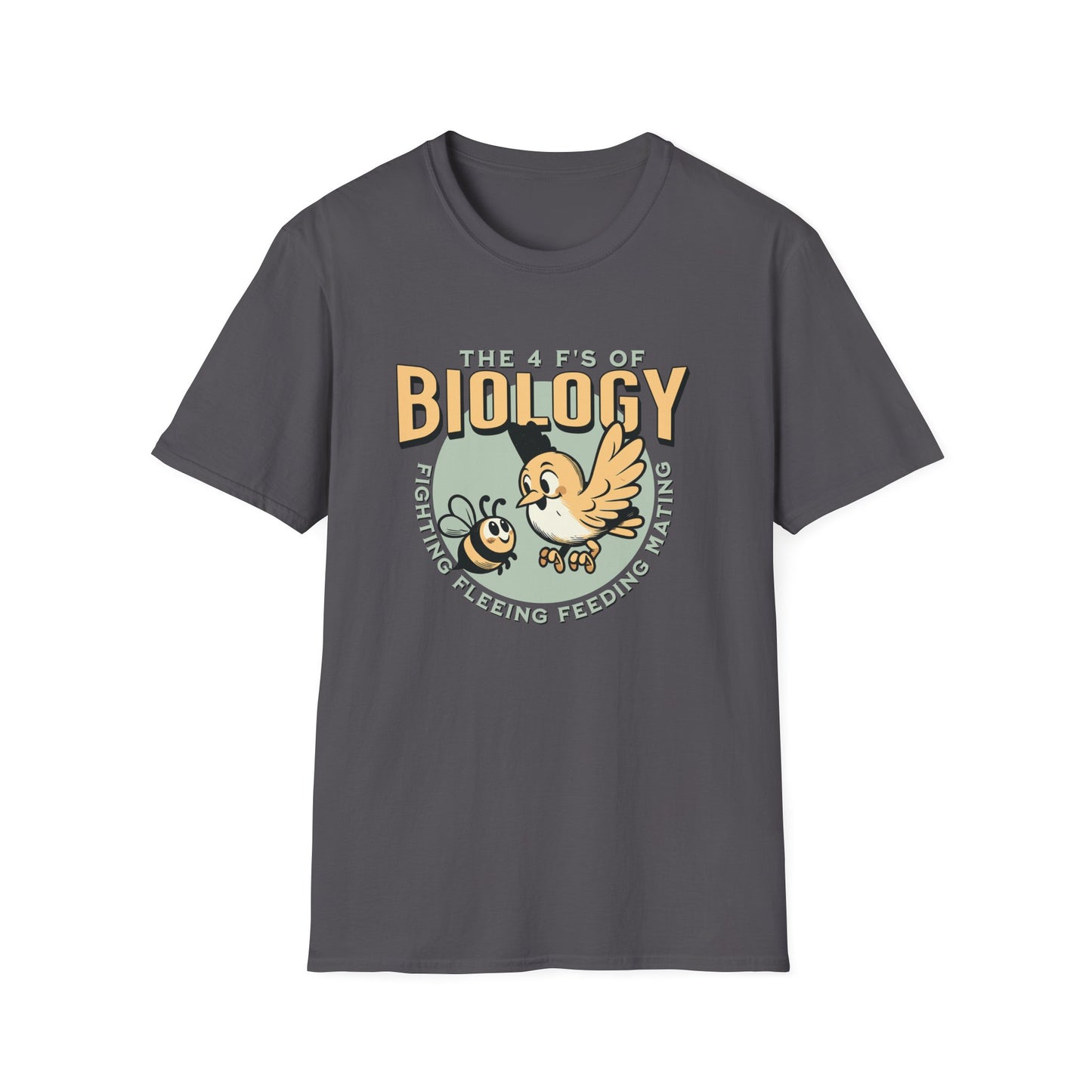 4 F's of Biology Unisex Softstyle T-Shirt | Science lover gift tee | Funny Science Shirt