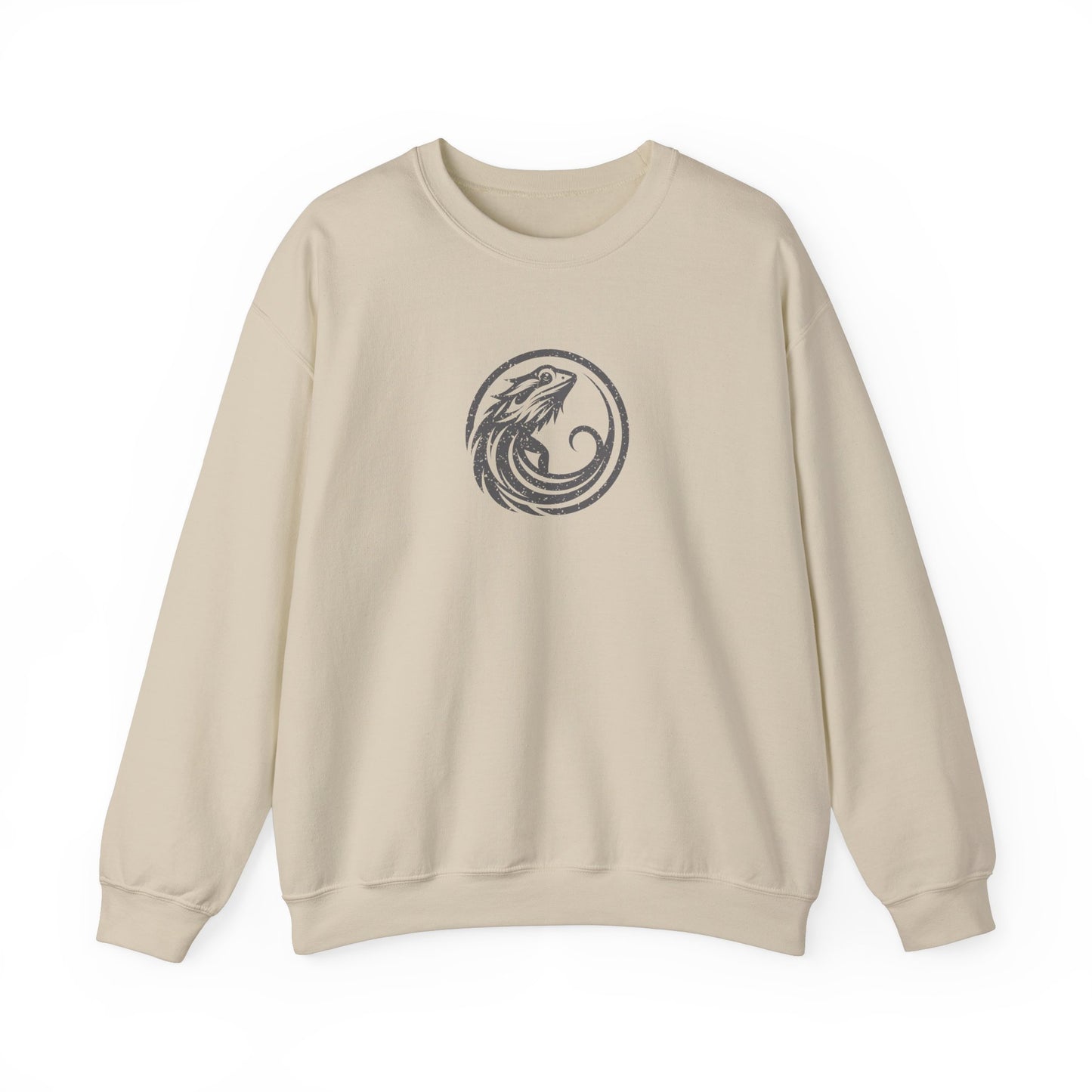 Beware of the Dragon | Bearded Dragon Unisex Crewneck Sweatshirt | Reptile Jumper