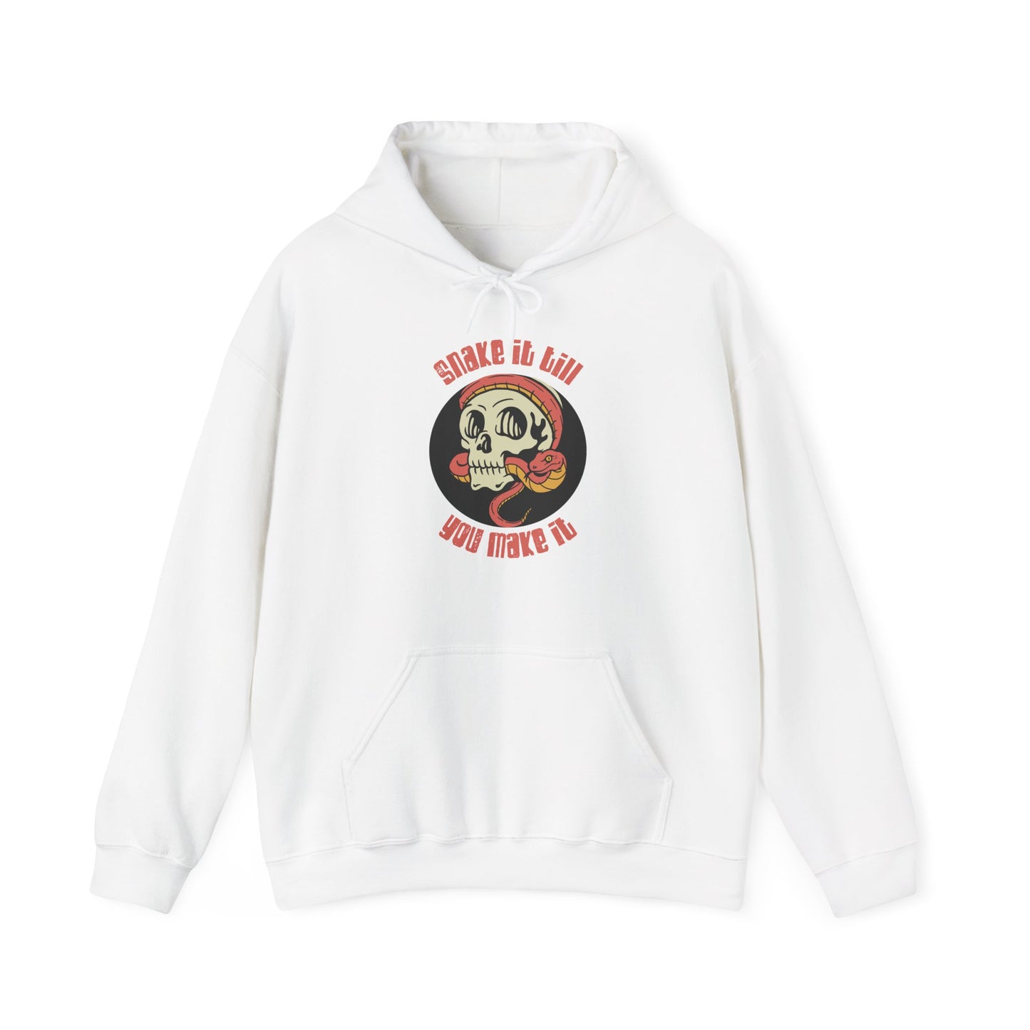 Snake It Till You Make It Unisex Hooded Sweatshirt | Reptile Lover's Gift | Snake Hoodie