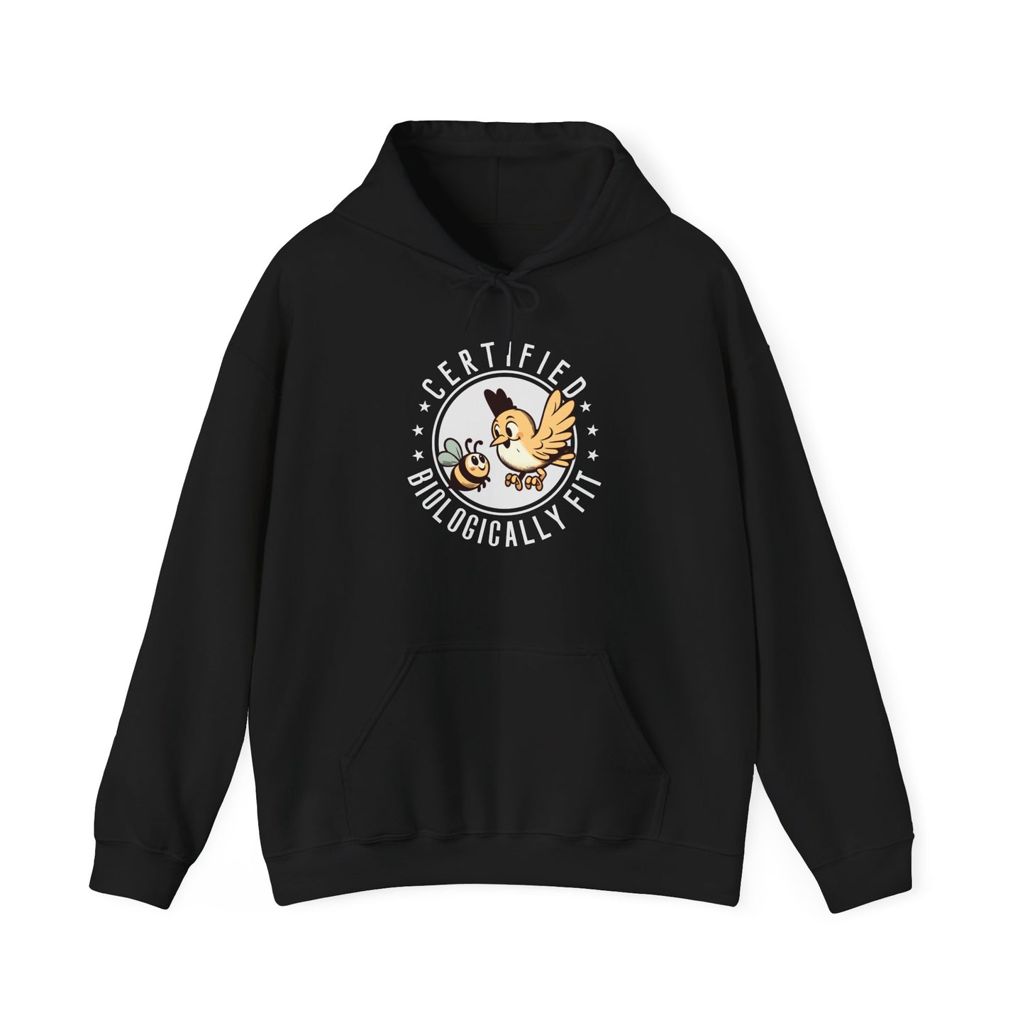 Certified Biologically Fit Unisex Hooded Sweatshirt, New Parents Gift, Mum and Dad Hoodie, Science Biology Gift, Mother's Day, Father's Day