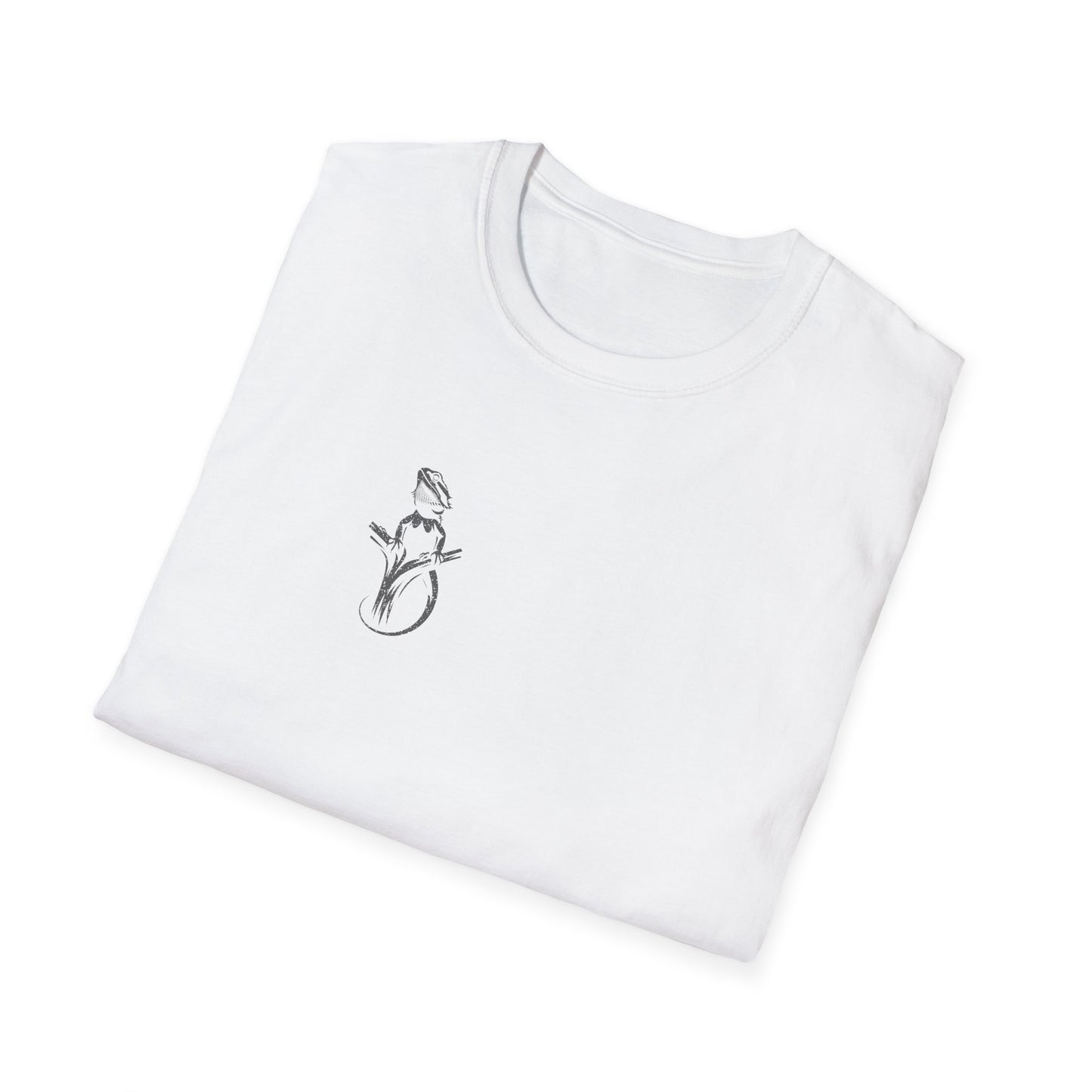Beware of the Dragon Back | Bearded Dragon Unisex Softstyle T-Shirt | Reptile Tee