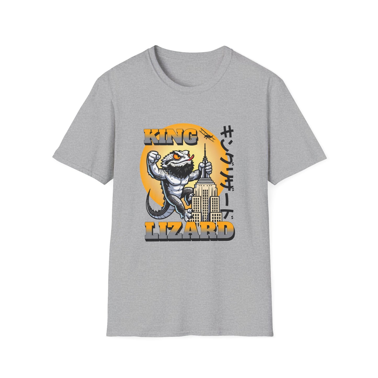 King Lizard Bearded Dragon Unisex Softstyle T-Shirt | Reptile Tee