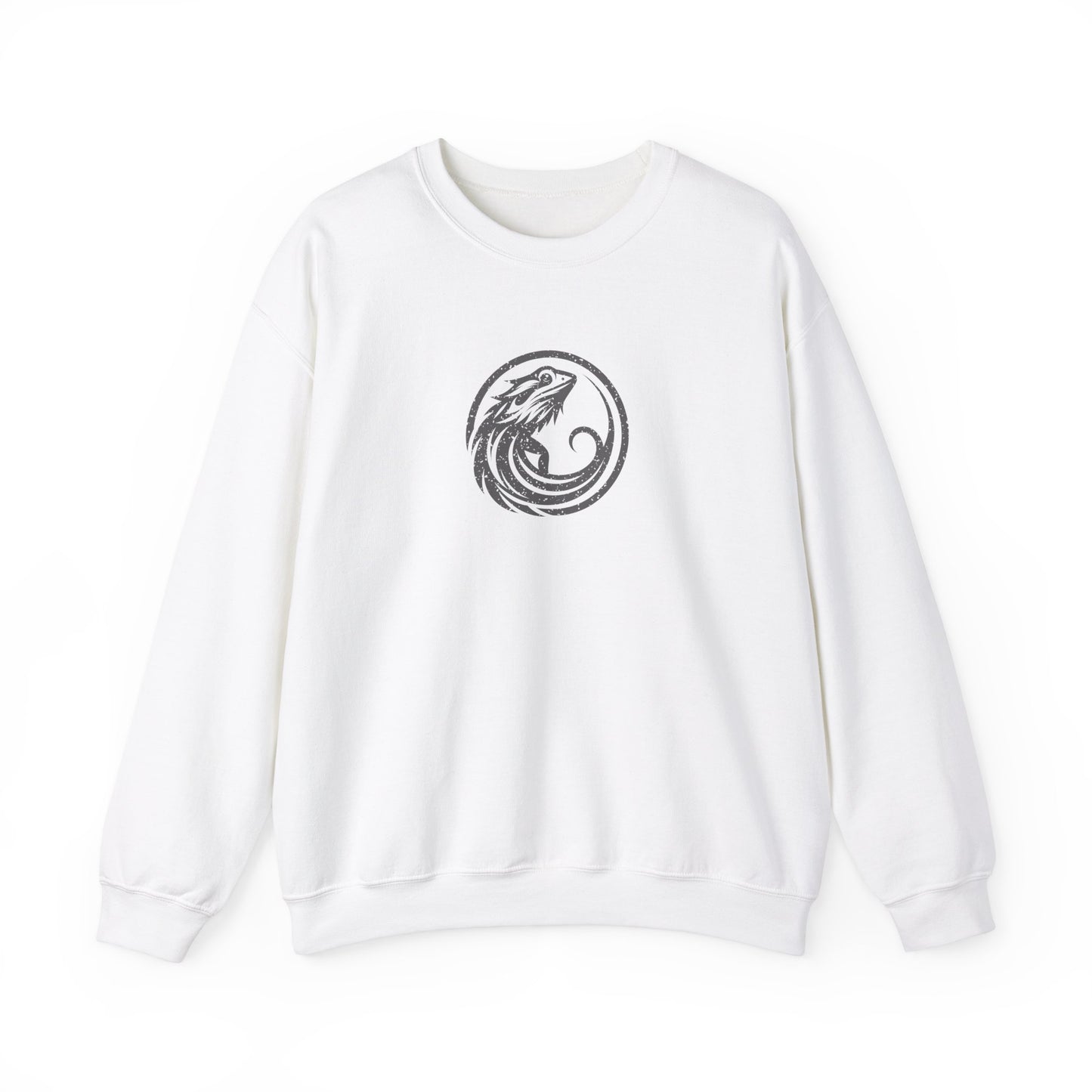 Beware of the Dragon | Bearded Dragon Unisex Crewneck Sweatshirt | Reptile Jumper