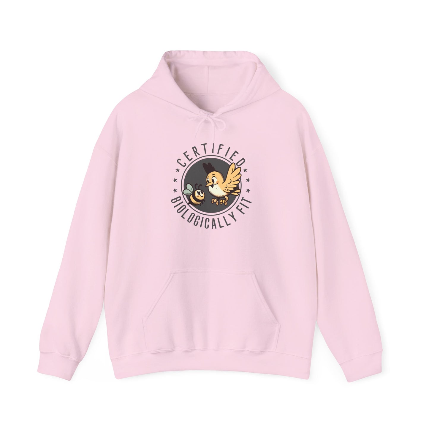 Certified Biologically Fit Unisex Hooded Sweatshirt, New Parents Gift, Mum and Dad Hoodie, Science Biology Gift, Mother's Day, Father's Day