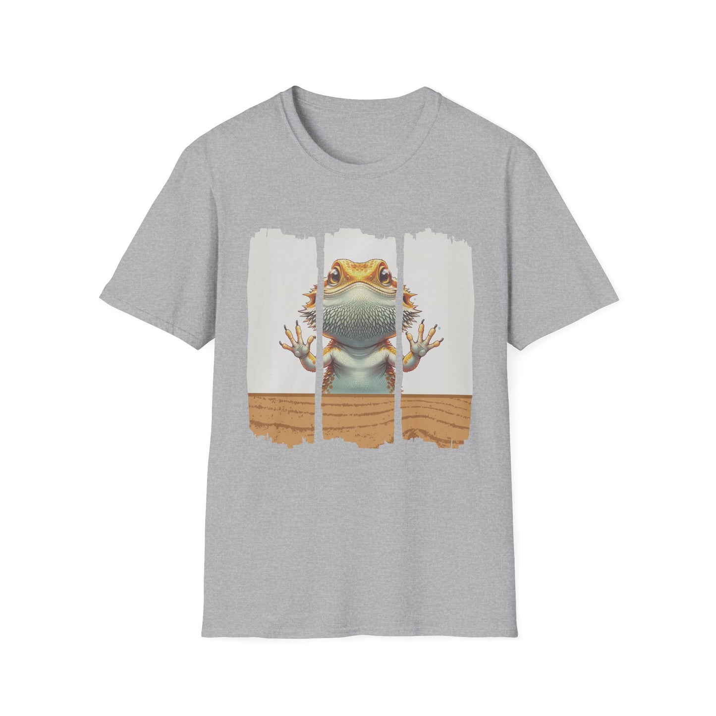 Glass Surfer Unisex Bearded Dragon T-Shirt | Pet Reptile Shirt | Gift for Beardie Keeper