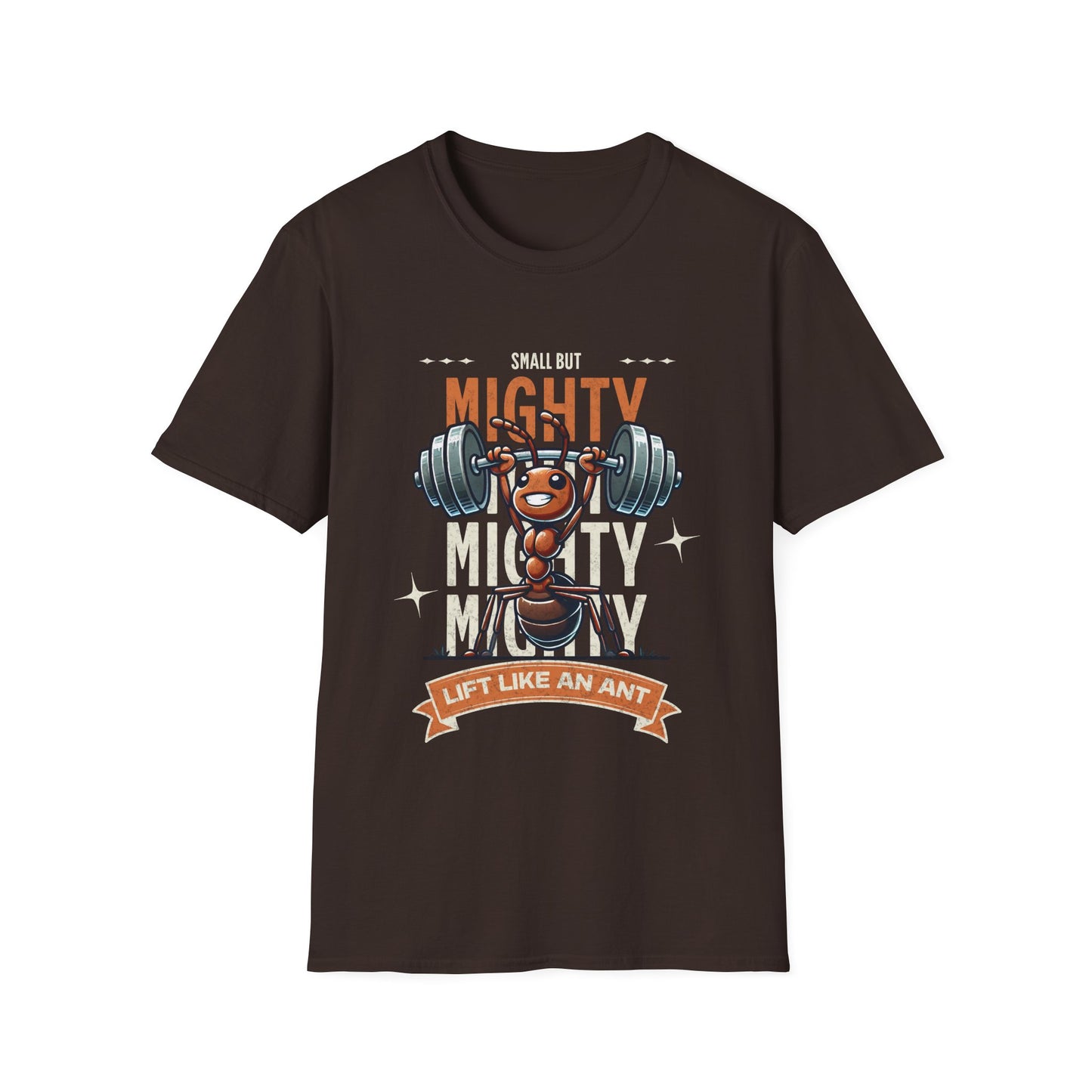 Small But Mighty | Ant Weightlifter Unisex Softstyle T-Shirt