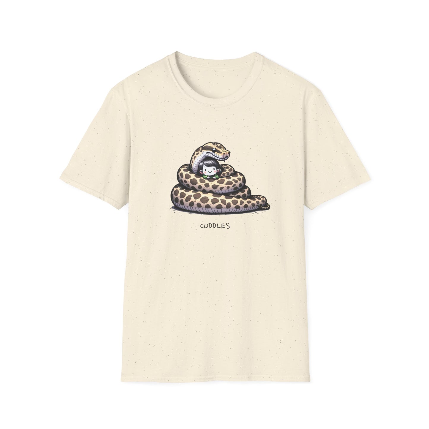 Snake Cuddles | Unisex Softstyle T-Shirt | Gift for Reptile Lover