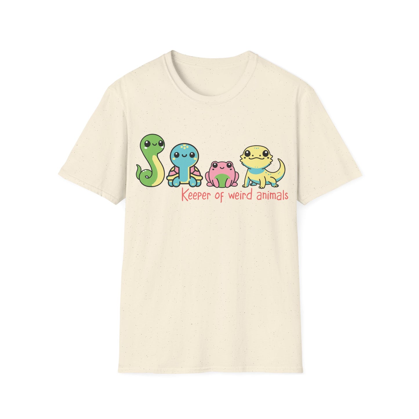 Keeper of Weird Animals Unisex Softstyle T-Shirt | Reptile Tee | Snake Shirt | Frog Top | Turtle Lover | Animal Lover Tshirt