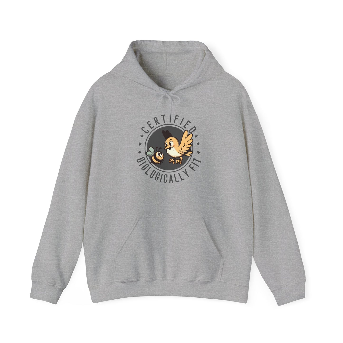 Certified Biologically Fit Unisex Hooded Sweatshirt, New Parents Gift, Mum and Dad Hoodie, Science Biology Gift, Mother's Day, Father's Day