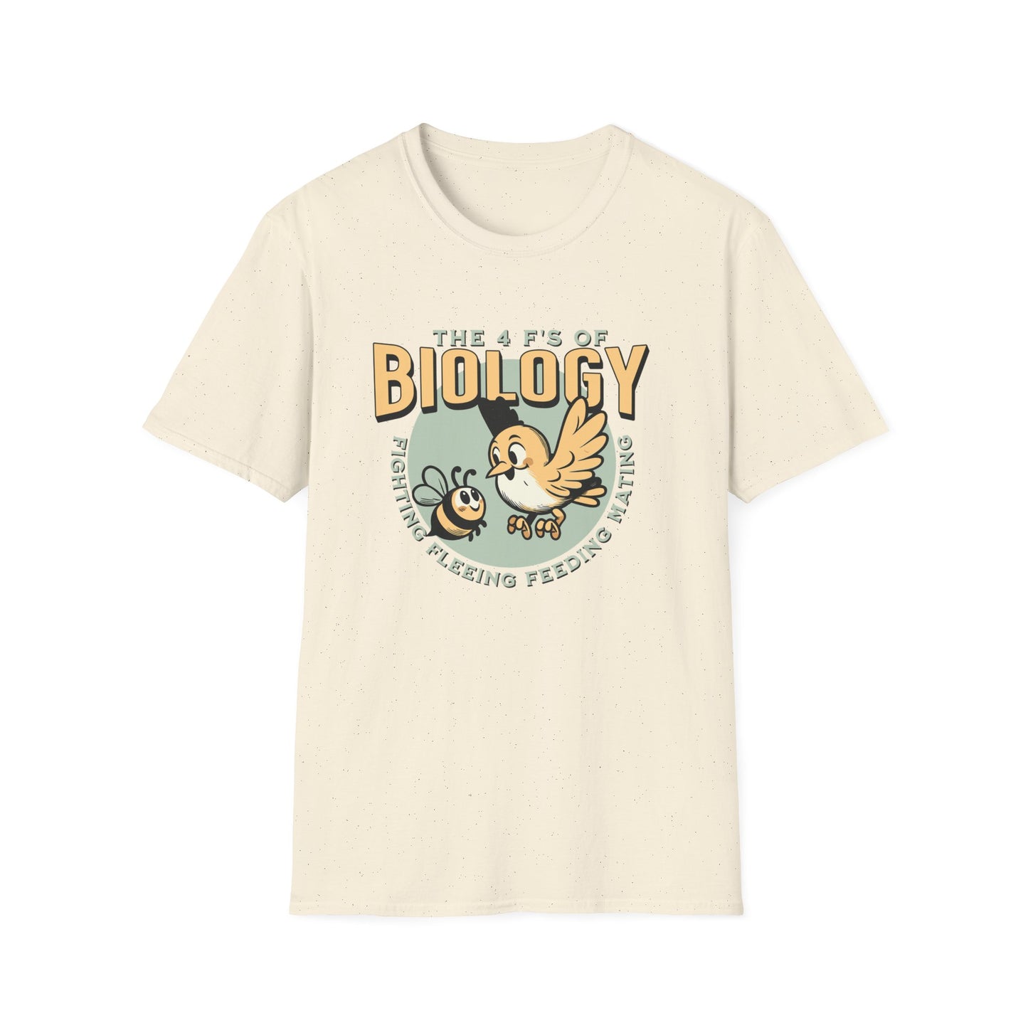 4 F's of Biology Unisex Softstyle T-Shirt | Science lover gift tee | Funny Science Shirt