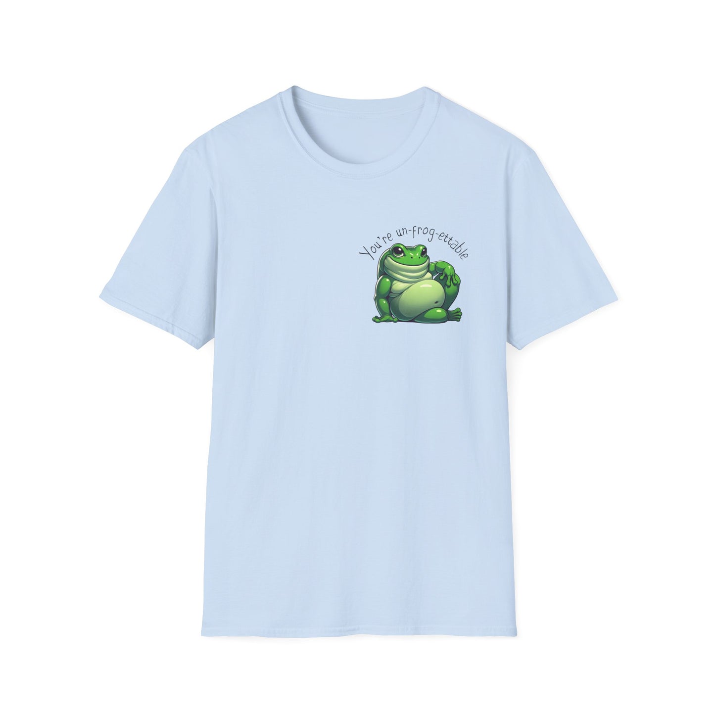 Green Tree Frog Valentine's Day Unisex Softstyle T-Shirt, Frog Lover Gift, Gift for Her, Gift for Him, Cute Frog Tee