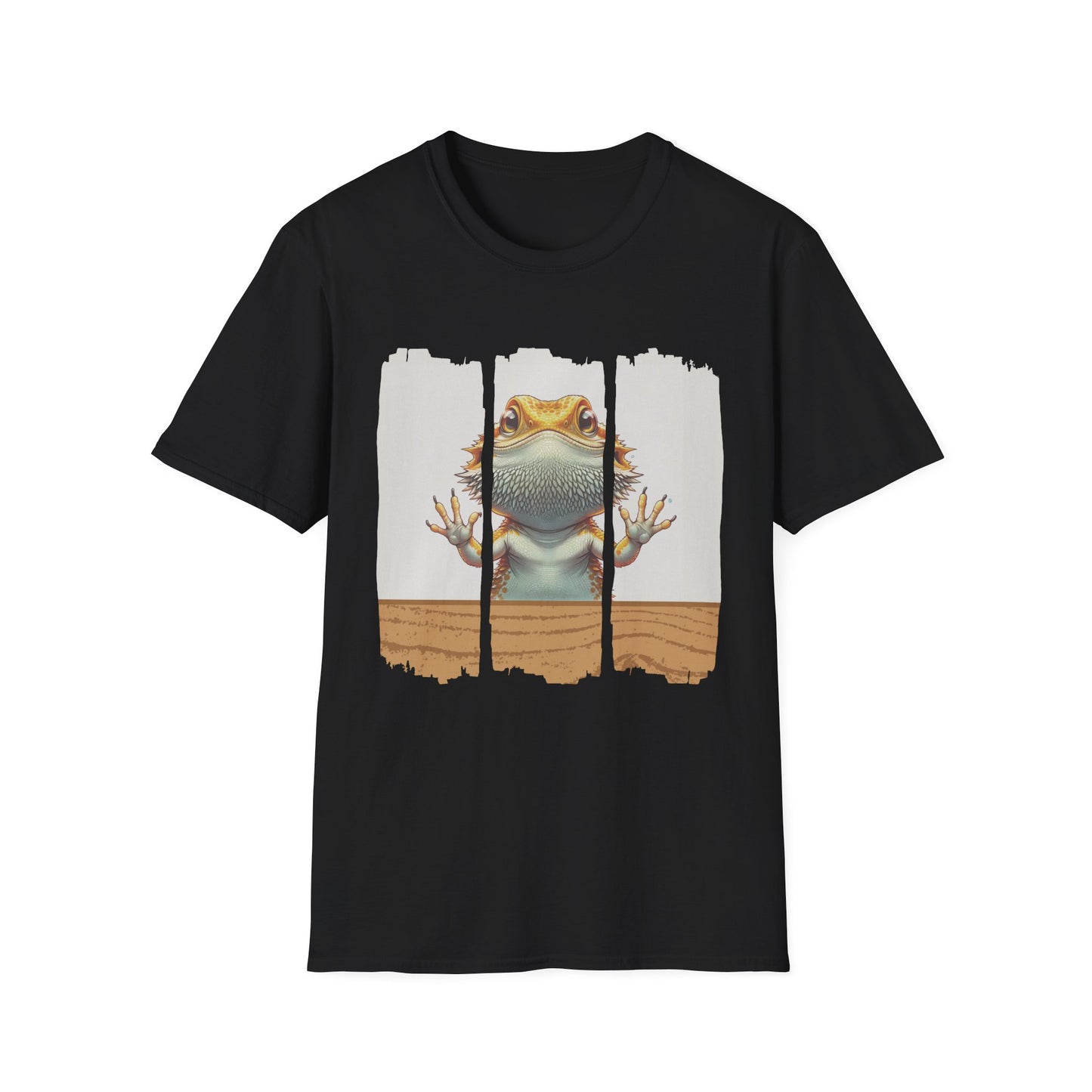 Glass Surfer Unisex Bearded Dragon T-Shirt | Pet Reptile Shirt | Gift for Beardie Keeper
