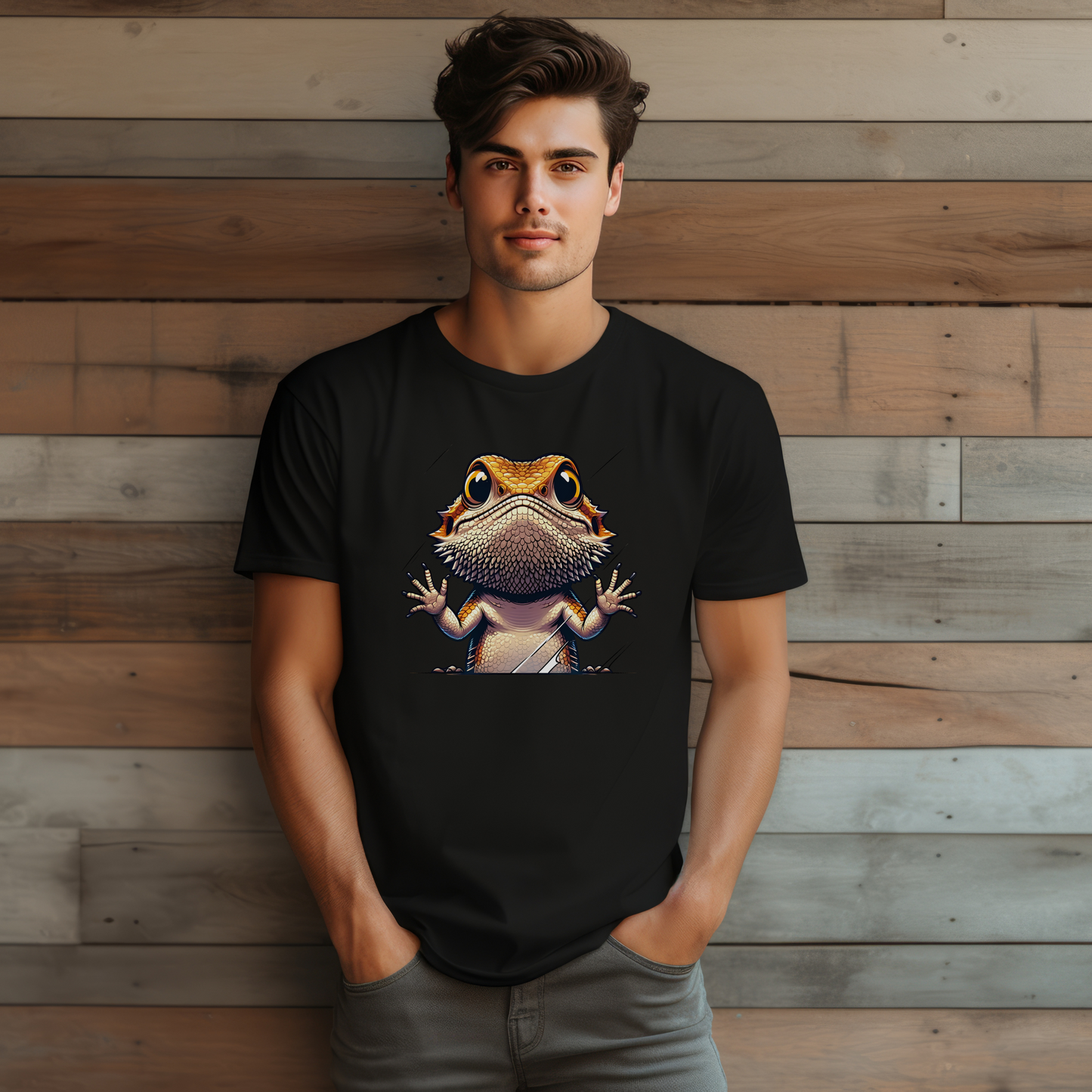 Glass Surfer Unisex Bearded Dragon T-Shirt