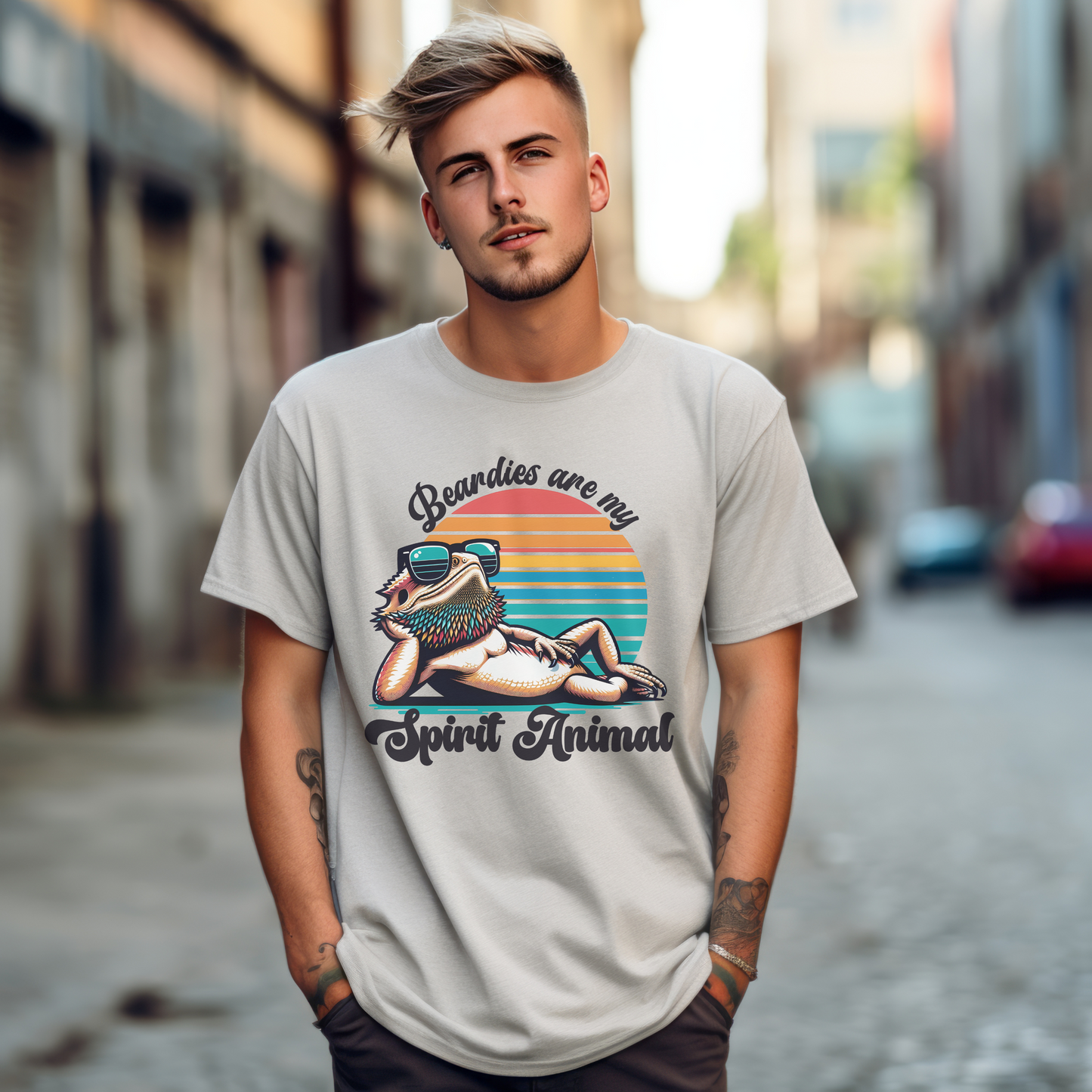 Bearded Dragon Unisex T-Shirt | Beadies Are My Spirit Animal | Gift for Reptile Lover