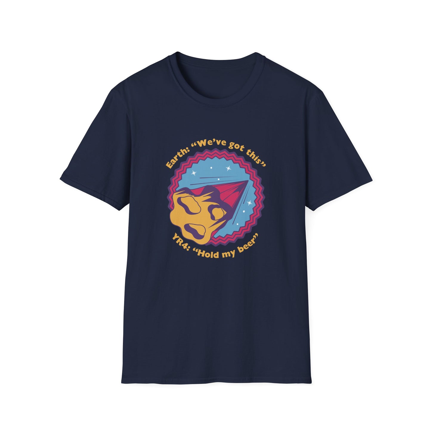 YR4 Asteroid T-Shirt – Hold My Beer Funny Science Astronomy Tee