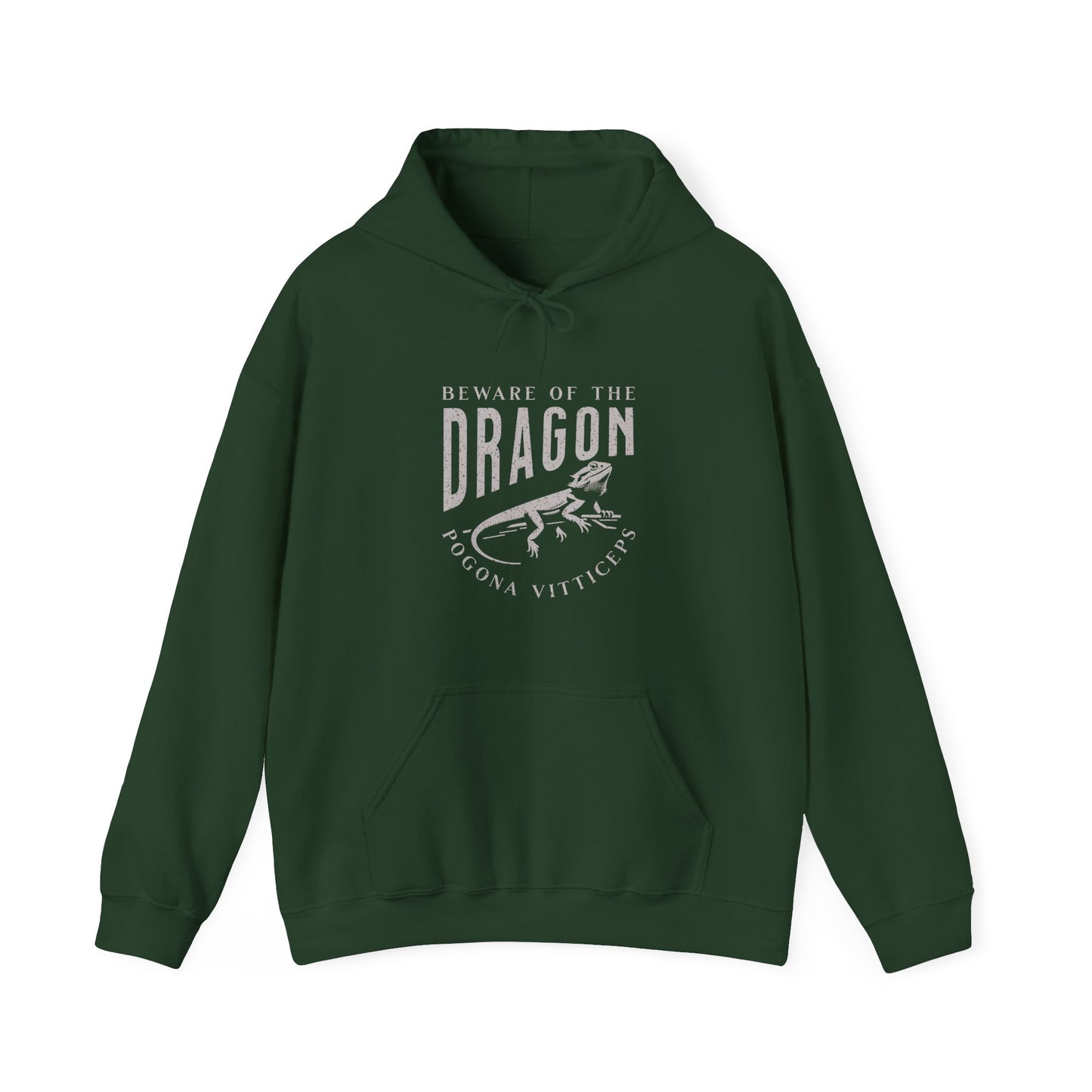 Beware of the Dragon | Bearded Dragon Hooded Sweatshirt | Reptile Hoodie