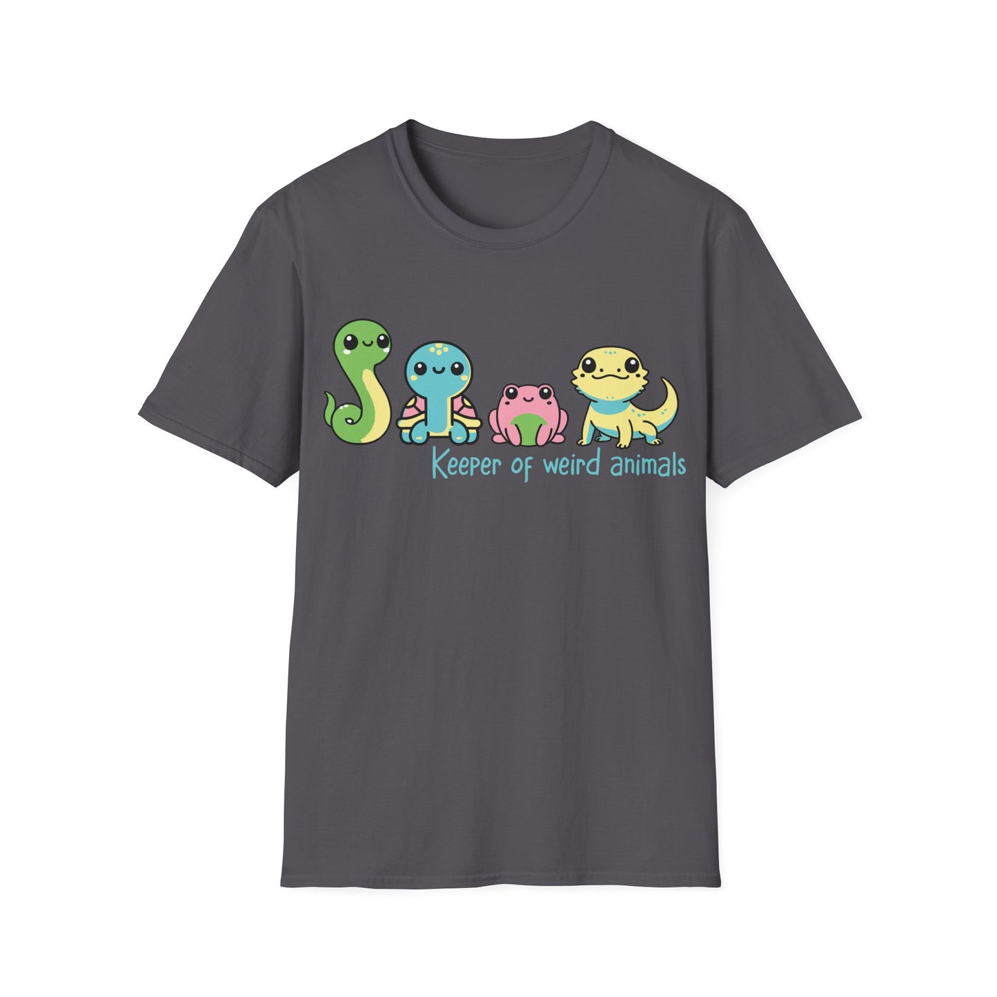 Keeper of Weird Animals Unisex Softstyle T-Shirt | Reptile Tee | Snake Shirt | Frog Top | Turtle Lover | Animal Lover Tshirt