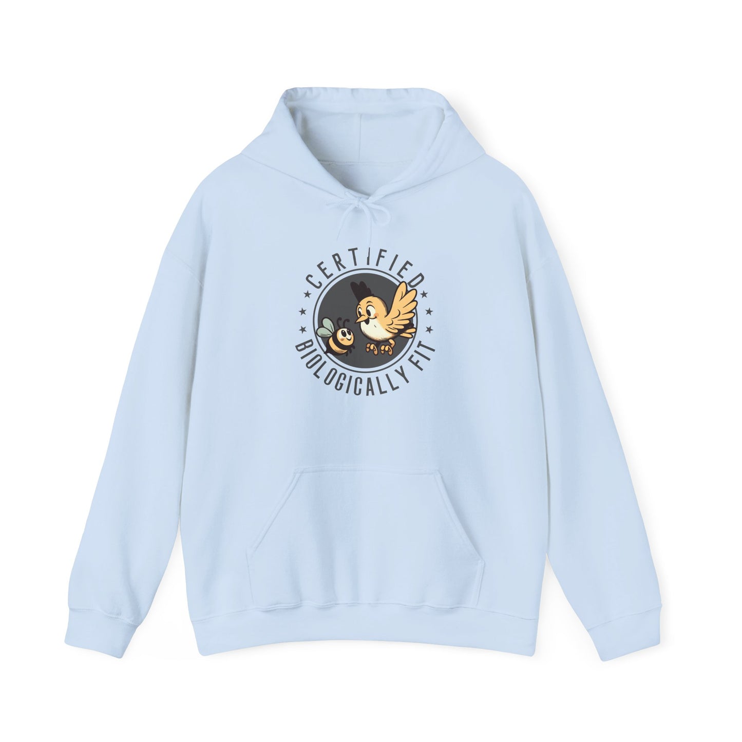 Certified Biologically Fit Unisex Hooded Sweatshirt, New Parents Gift, Mum and Dad Hoodie, Science Biology Gift, Mother's Day, Father's Day