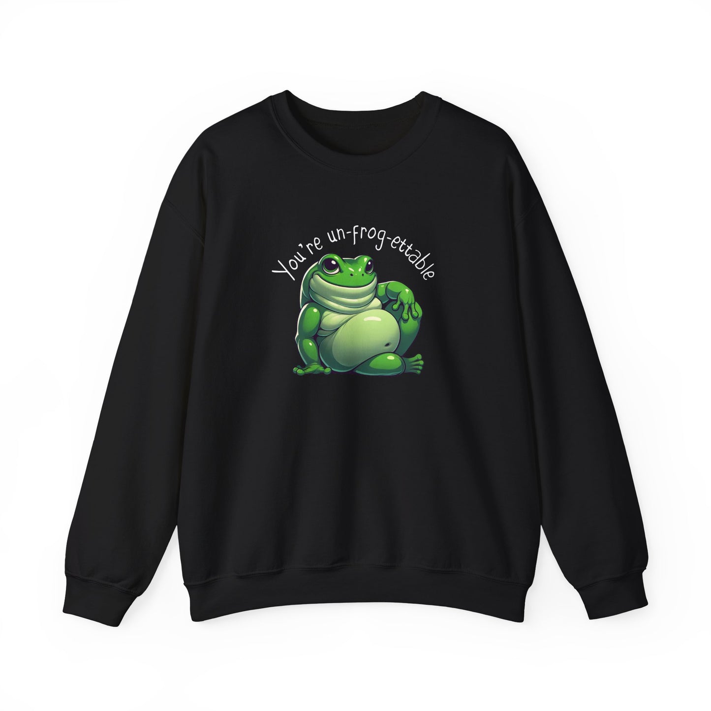 Green Tree Frog Valentine's Day Unisex Crewneck Sweatshirt, Frog Lover Gift, Gift for Her, Gift for Him, Cute Frog Sweatshirt