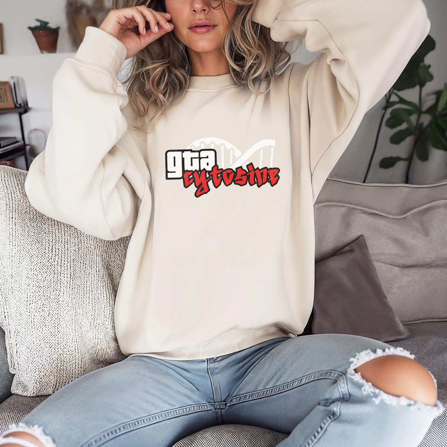 GTACytosine Genetics Unisex Crewneck Sweatshirt