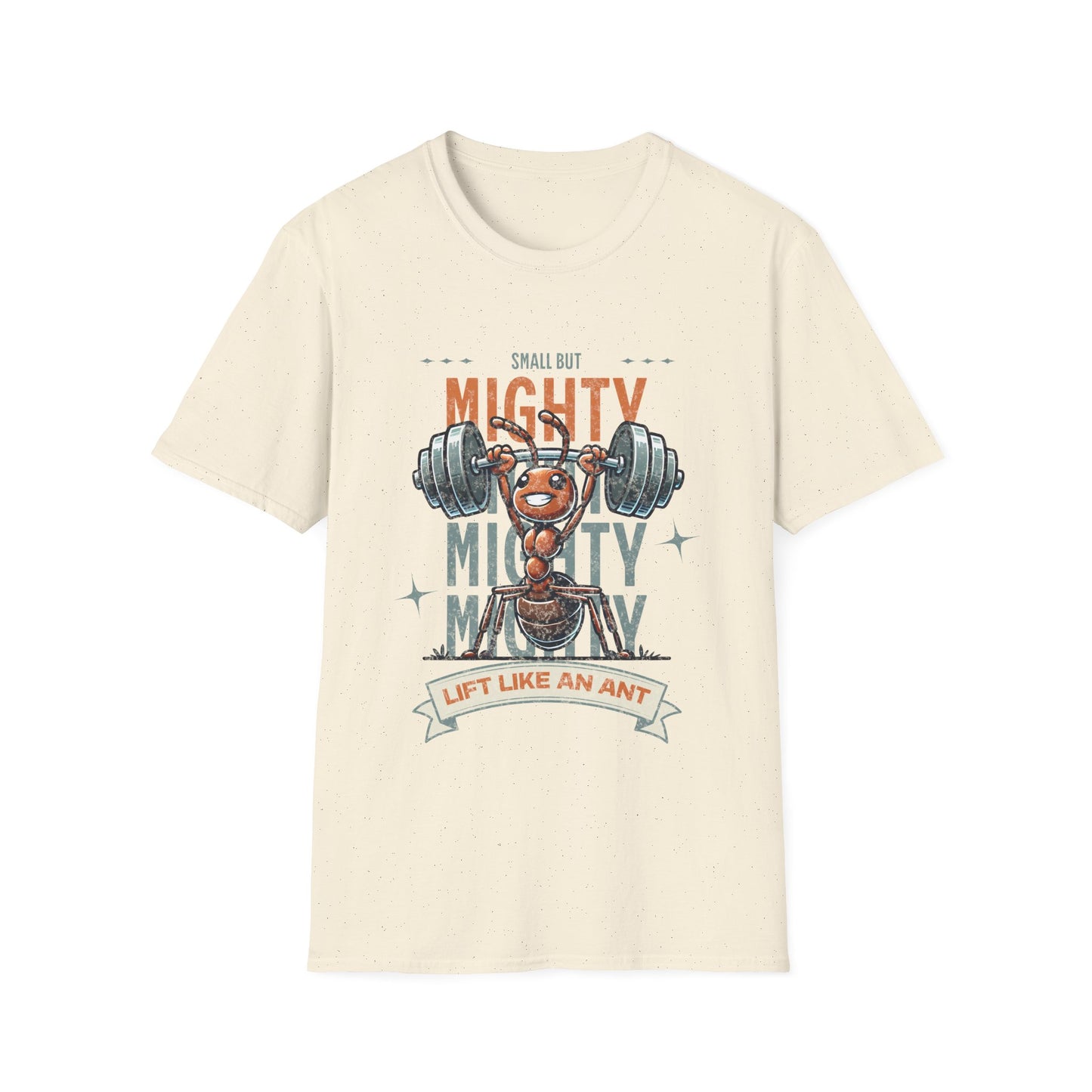 Small But Mighty | Ant Weightlifter Unisex Softstyle T-Shirt
